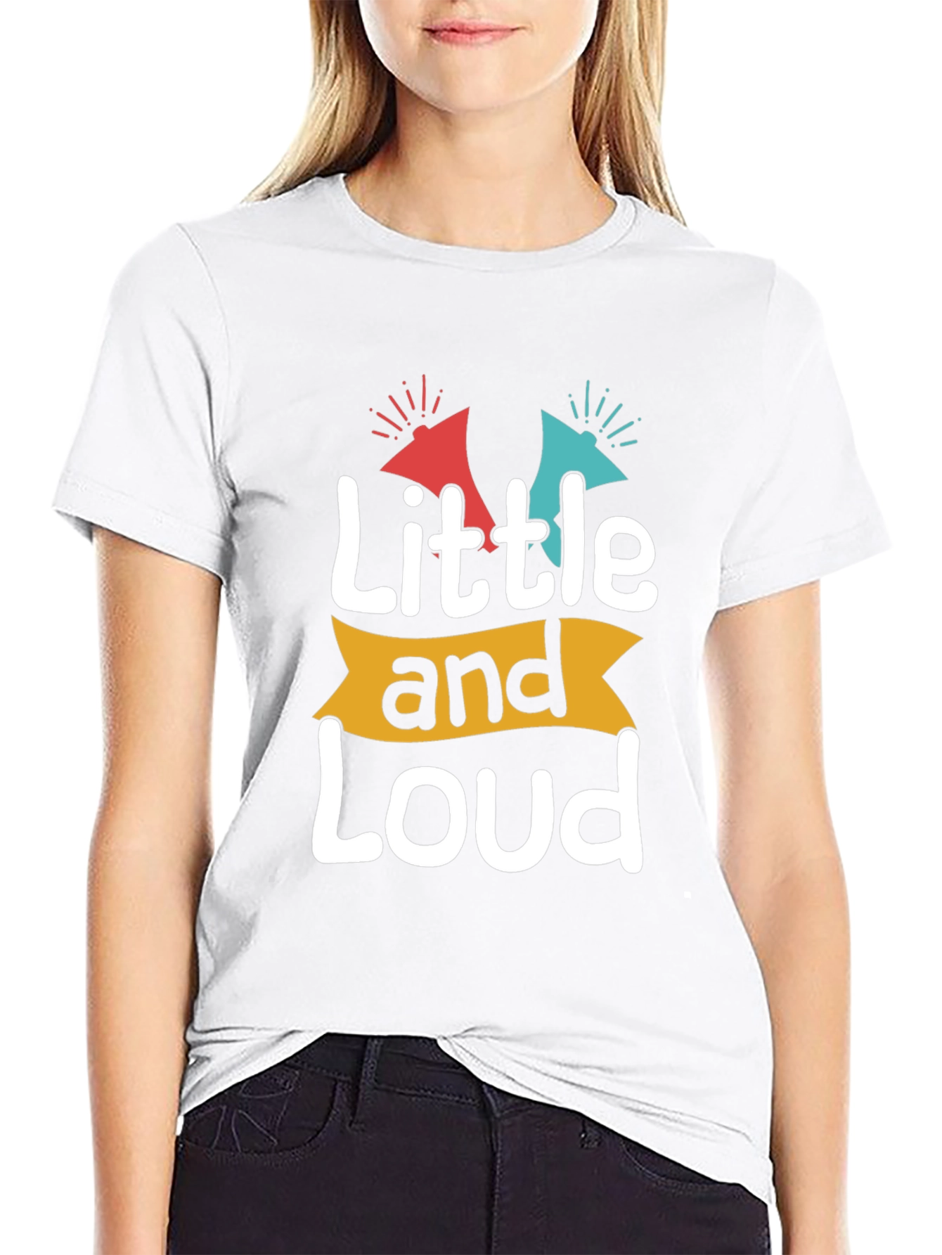 Black Little and Loud Graphic T-Shirt view 9