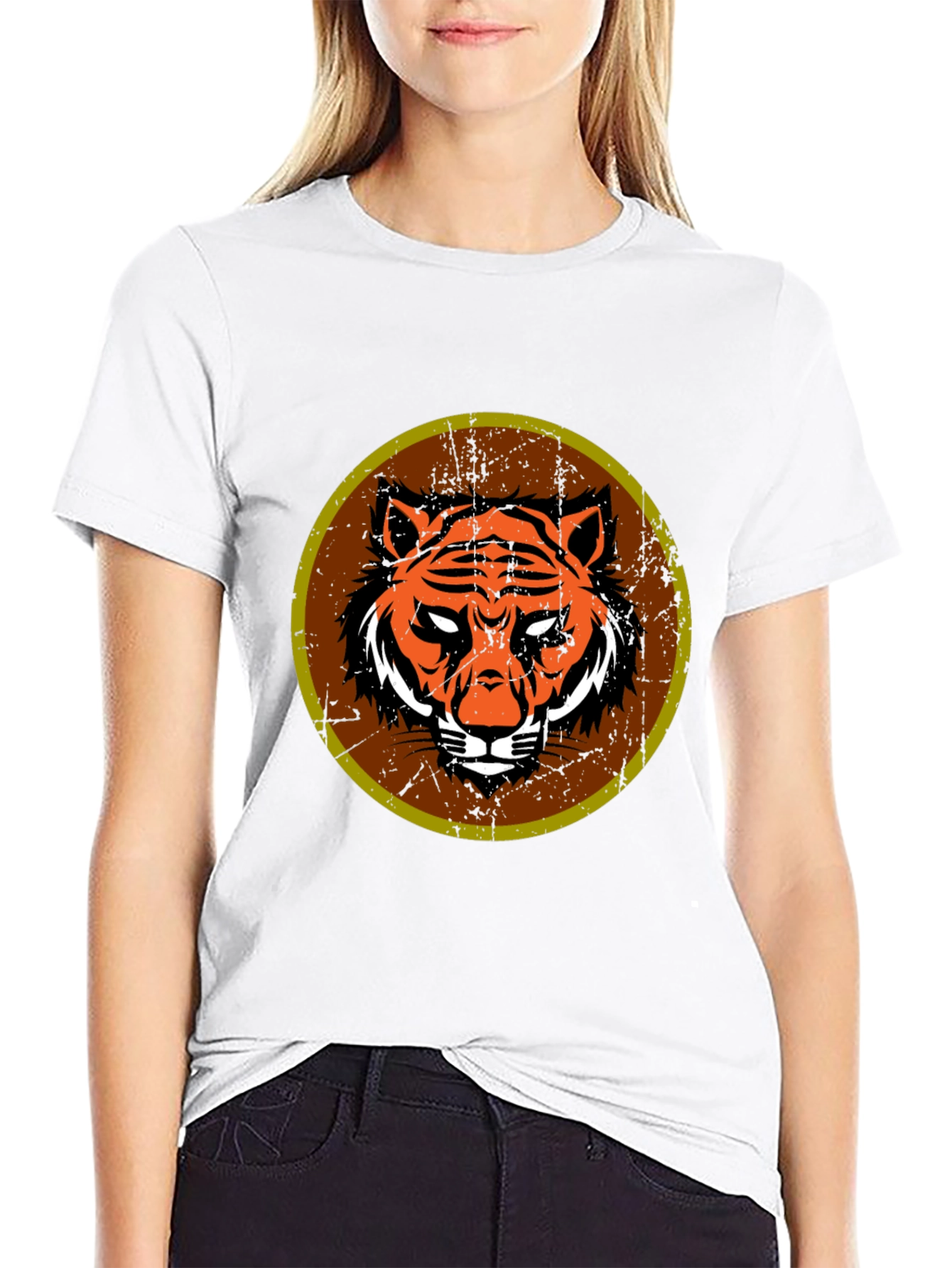 Black Tiger Graphic Tee - Men's Black T-Shirt view 9