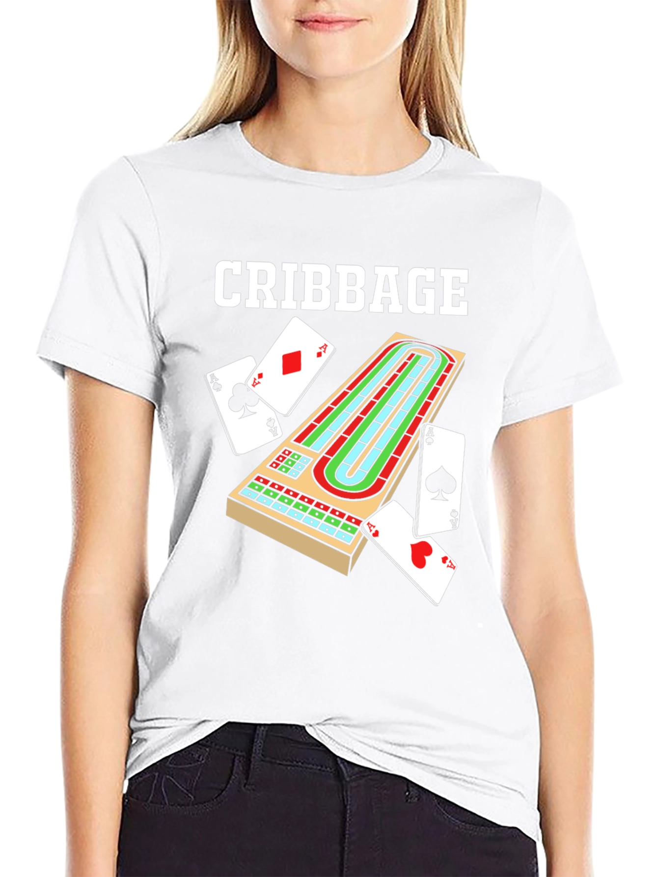 Black Cribbage Board T-Shirt Game Night Apparel view 9