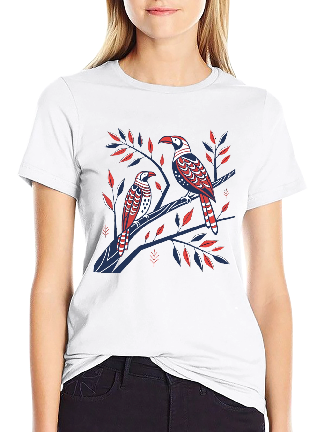 Black Black Bird Graphic Tee view 9