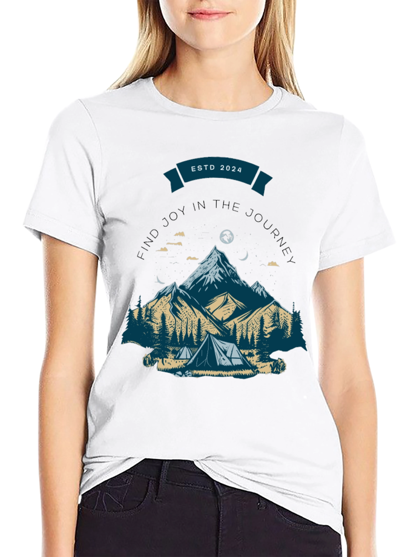 Black Mountain Adventure T-Shirt - Find Joy in the Journey view 9