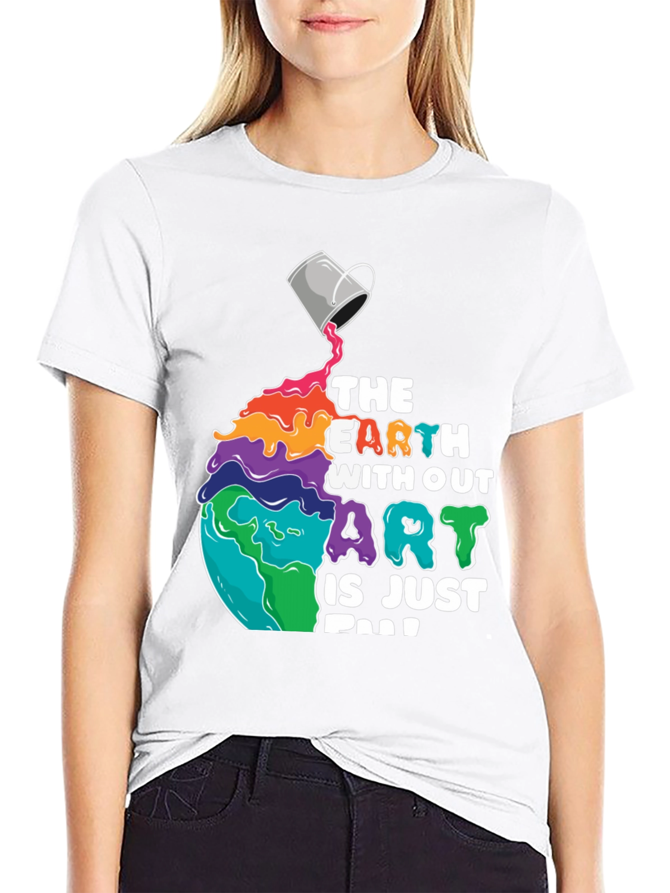 Black Art Lover T-Shirt: The Earth Without Art is Just Eh! view 9