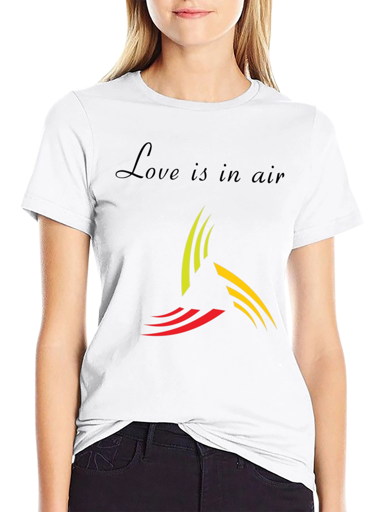 Black Love is in Air Graphic T-Shirt view 9