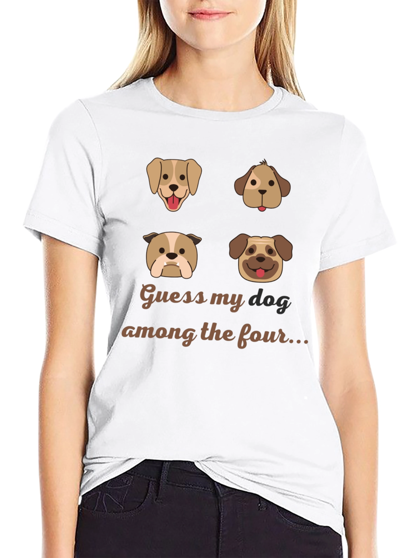 Black Dog Lover Tee: Guess My Dog T-Shirt view 9