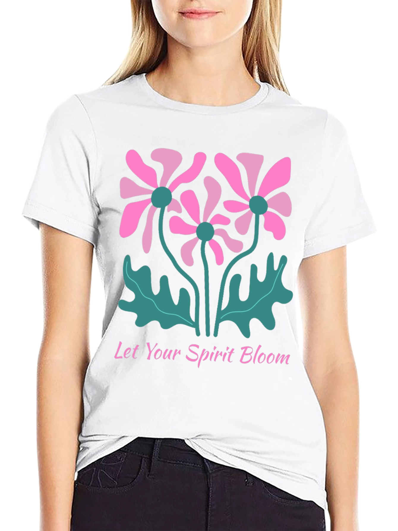 Black Bloom Spirit Graphic Tee view 9
