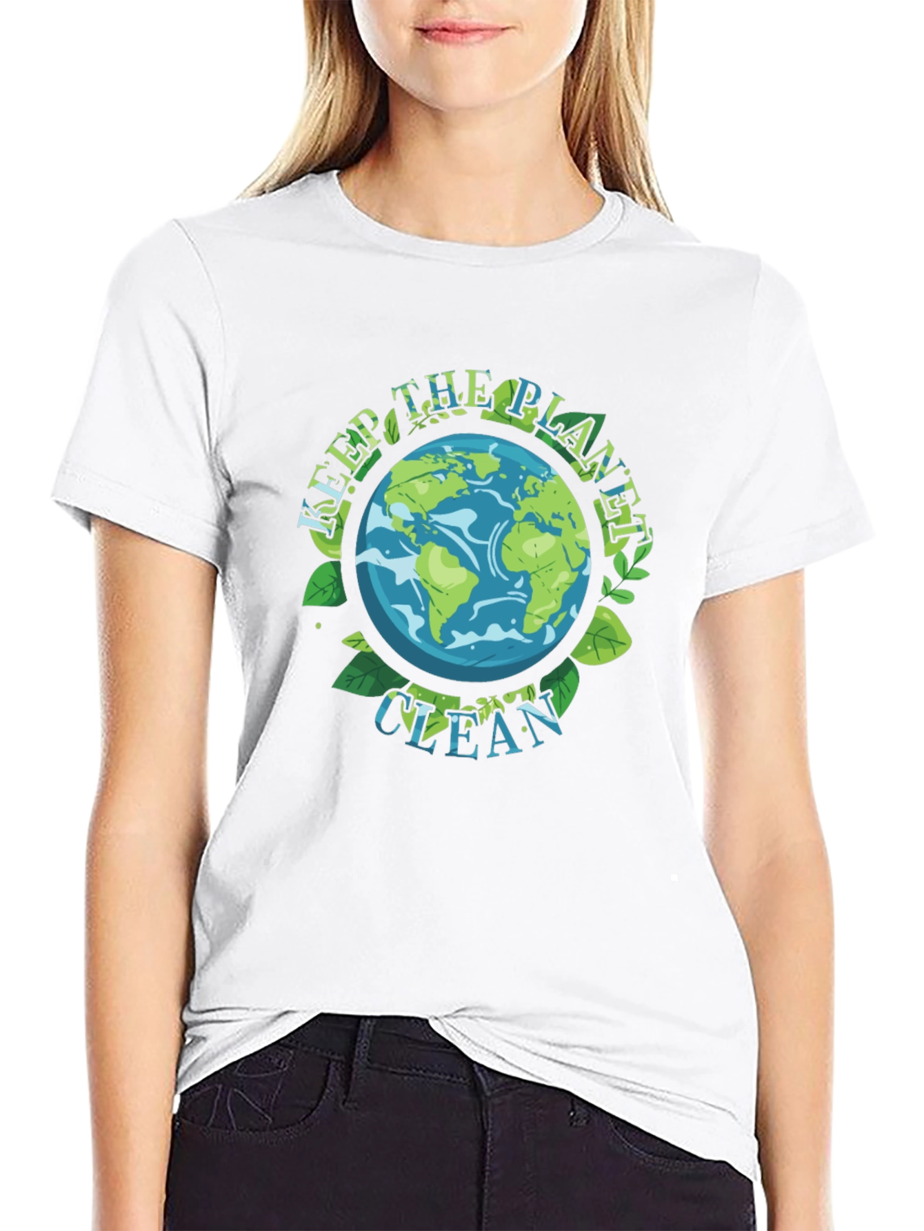 Black Keep The Planet Clean T-Shirt - Earth Day view 9