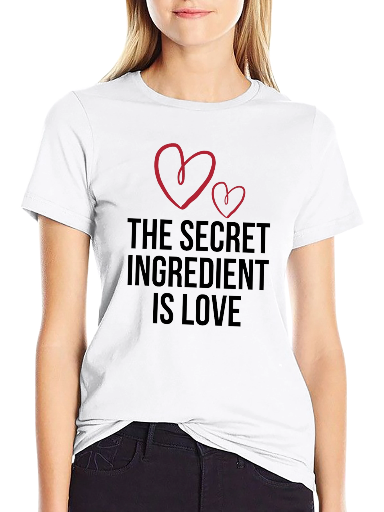 Black The Secret Ingredient is Love T-Shirt view 9