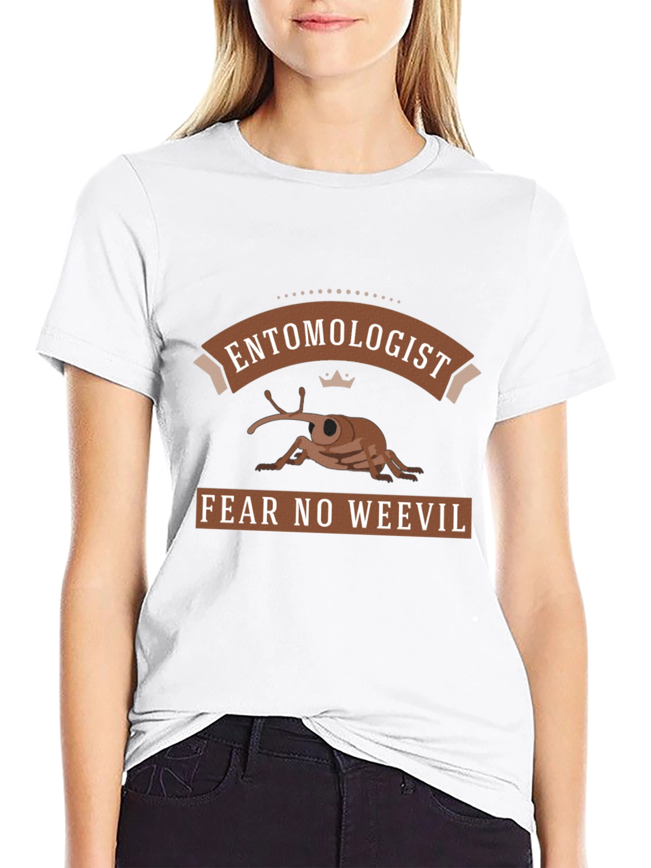 Black Entomologist Fear No Weevil Graphic T-Shirt view 9