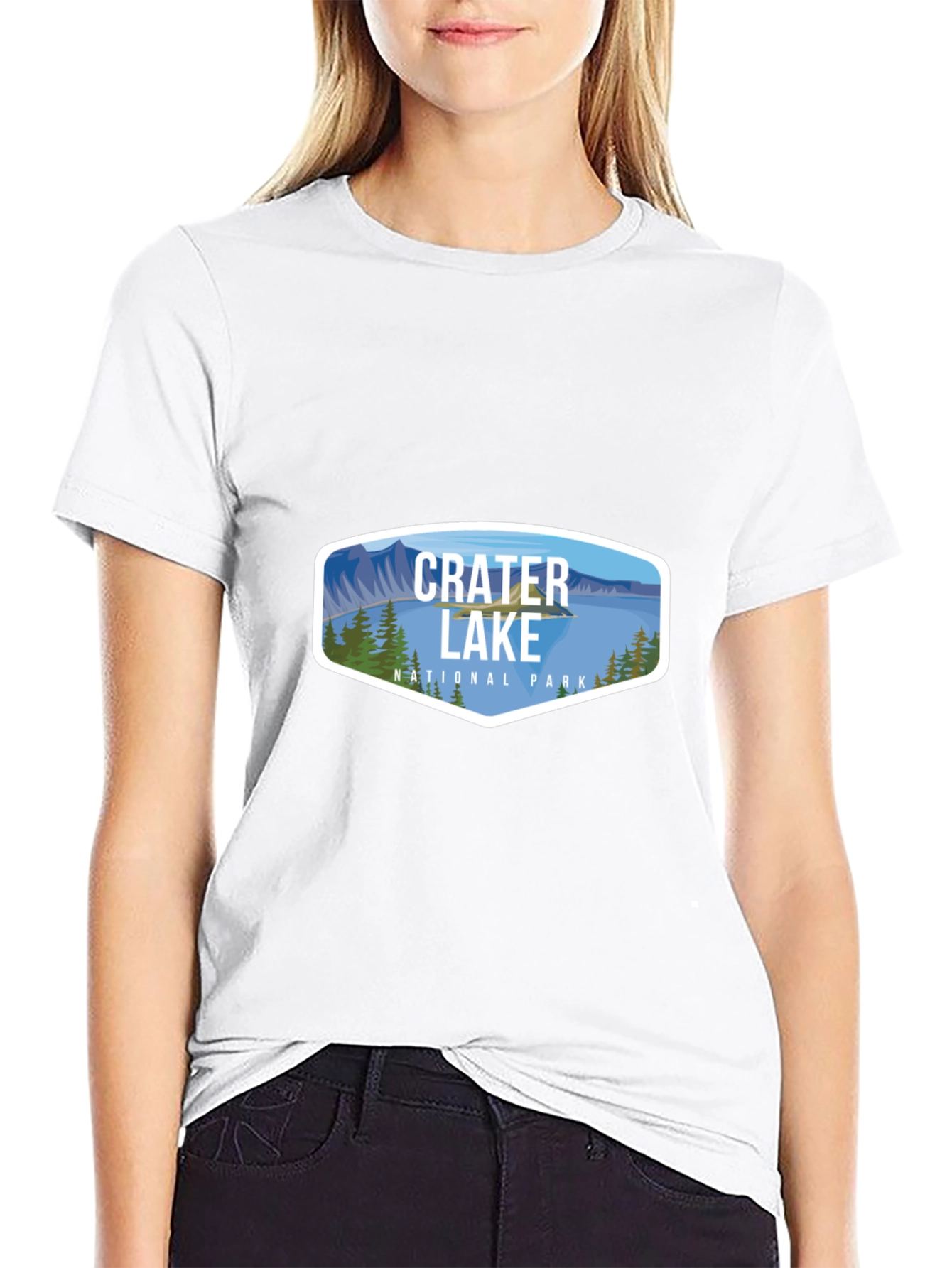 Black Crater Lake National Park T-Shirt view 9