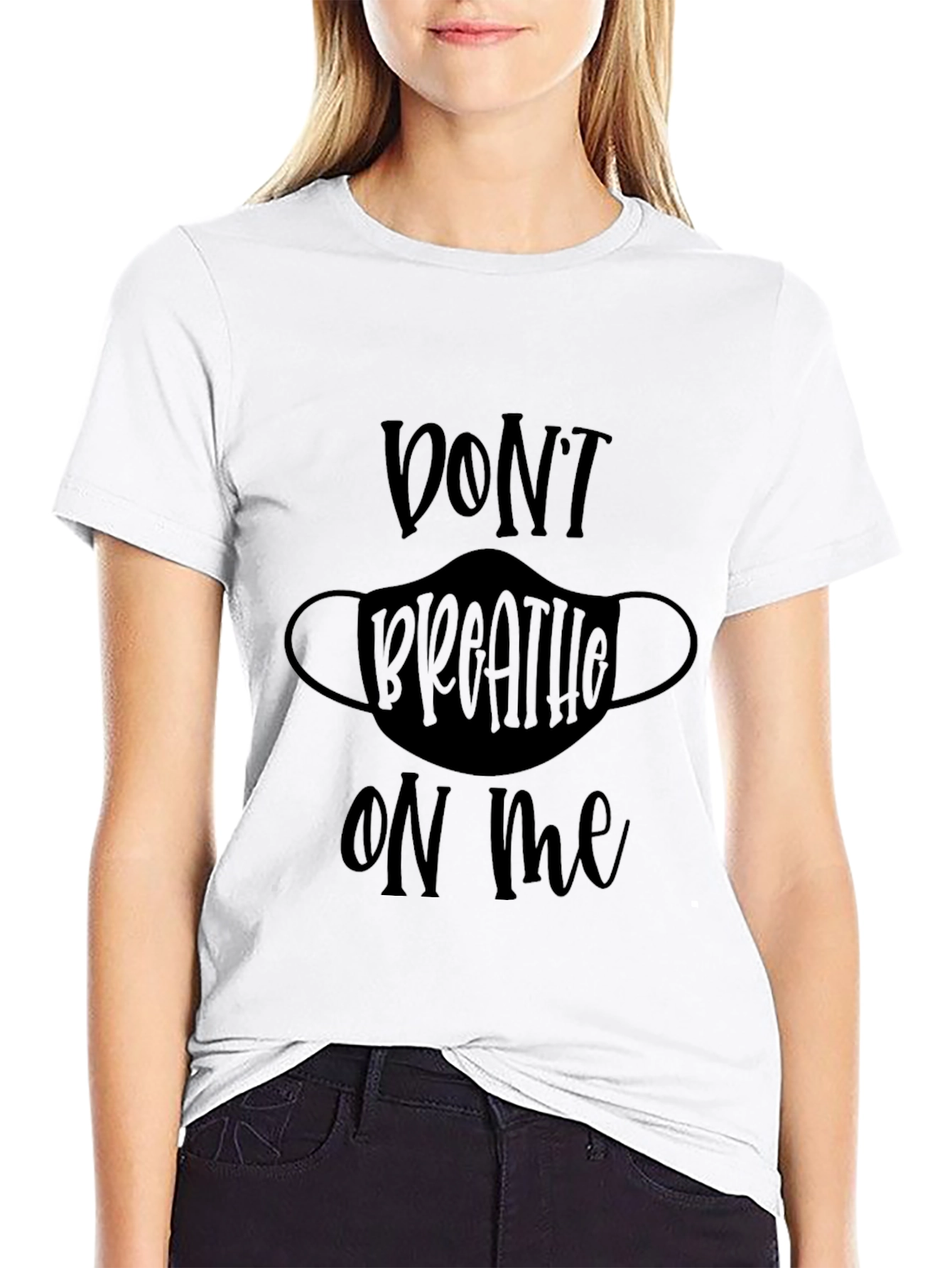 Black Don't Breathe On Me Graphic T-Shirt view 9