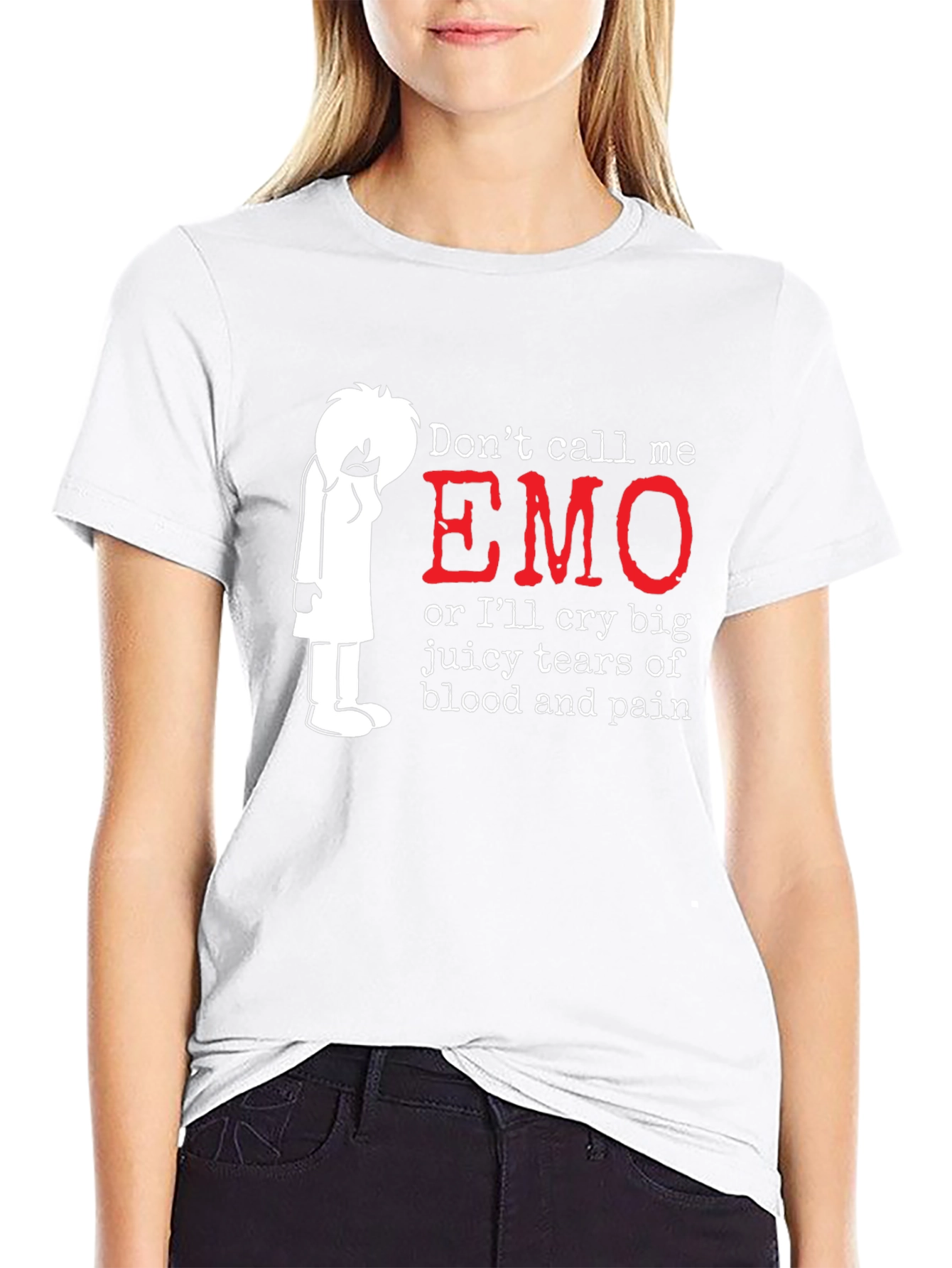 Black Emo T-Shirt: Don't Call Me Emo! view 9