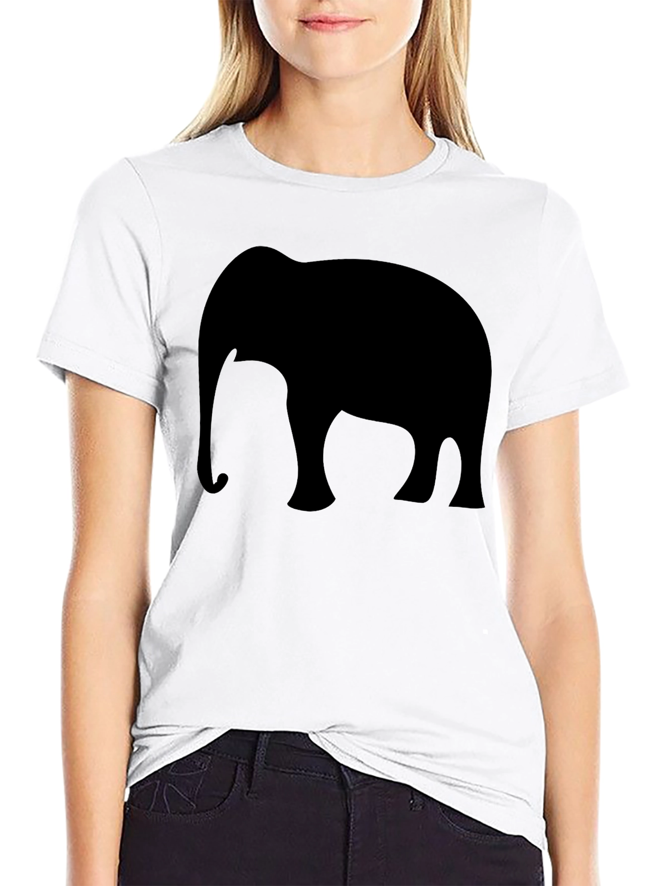 Black Black Elephant Graphic Tee - Men's Crew Neck view 9