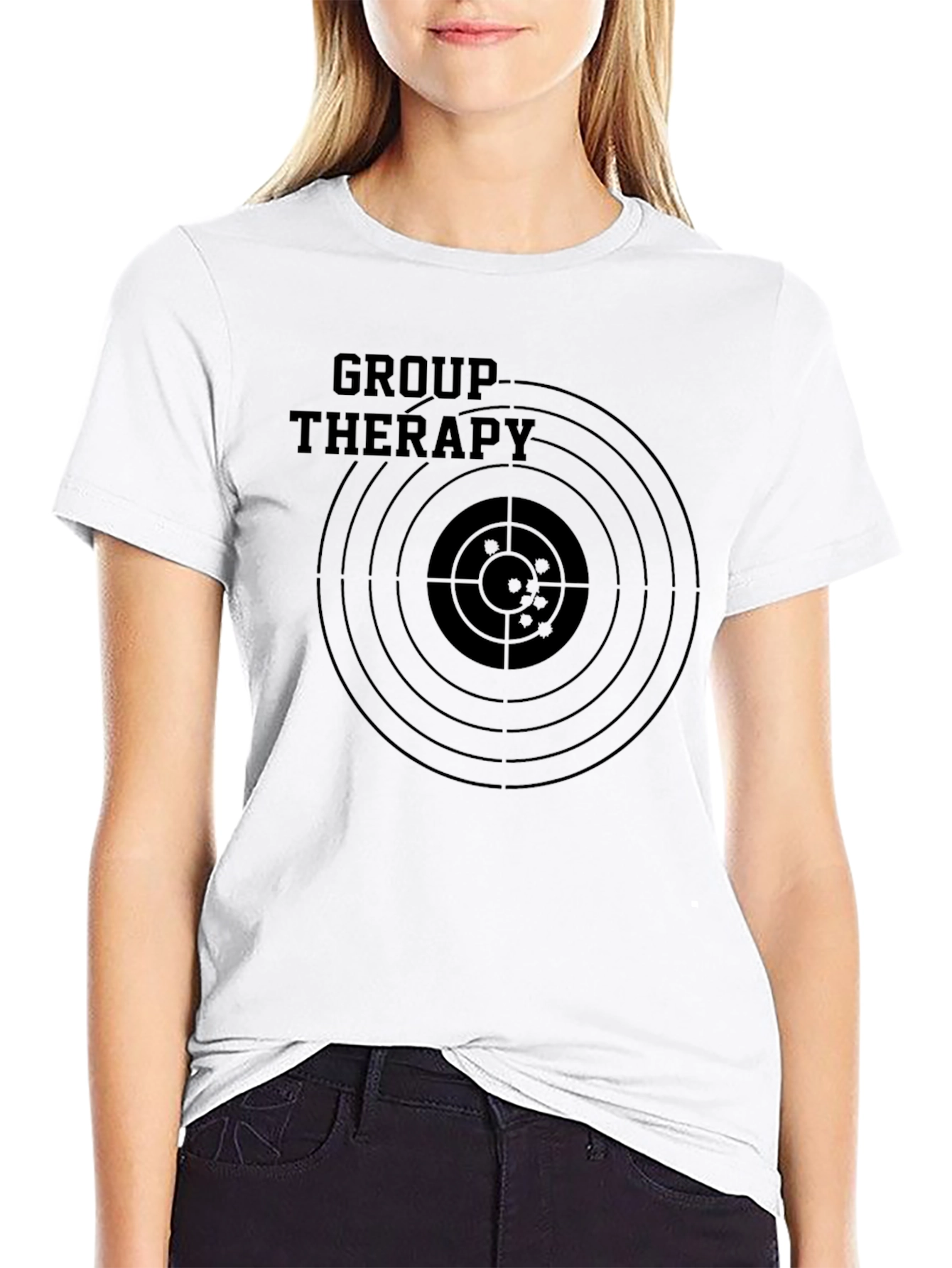 Black Group Therapy Target T-Shirt - Funny Graphic Tee view 9