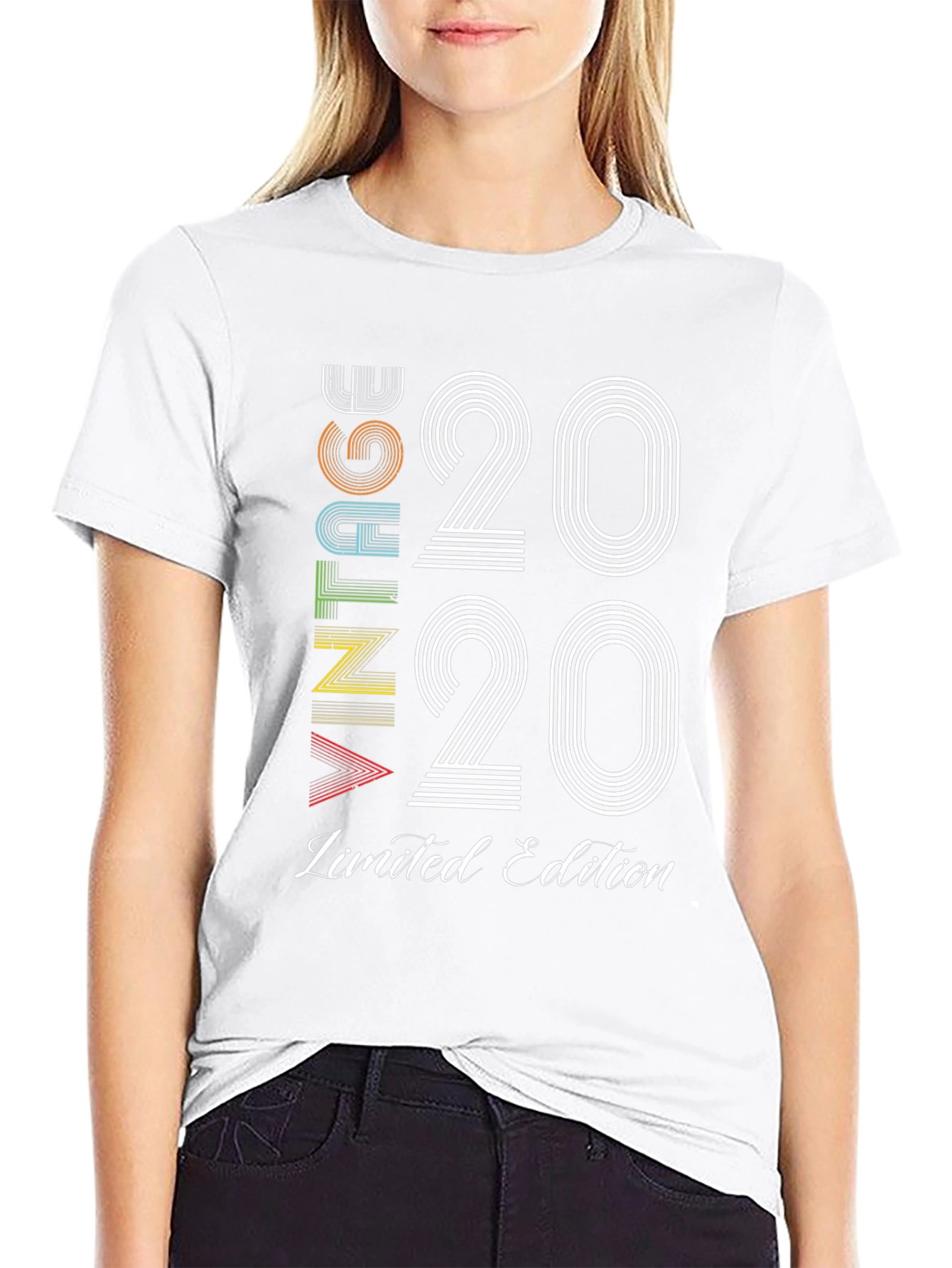 Black Vintage 2020 Limited Edition Black T-Shirt view 9