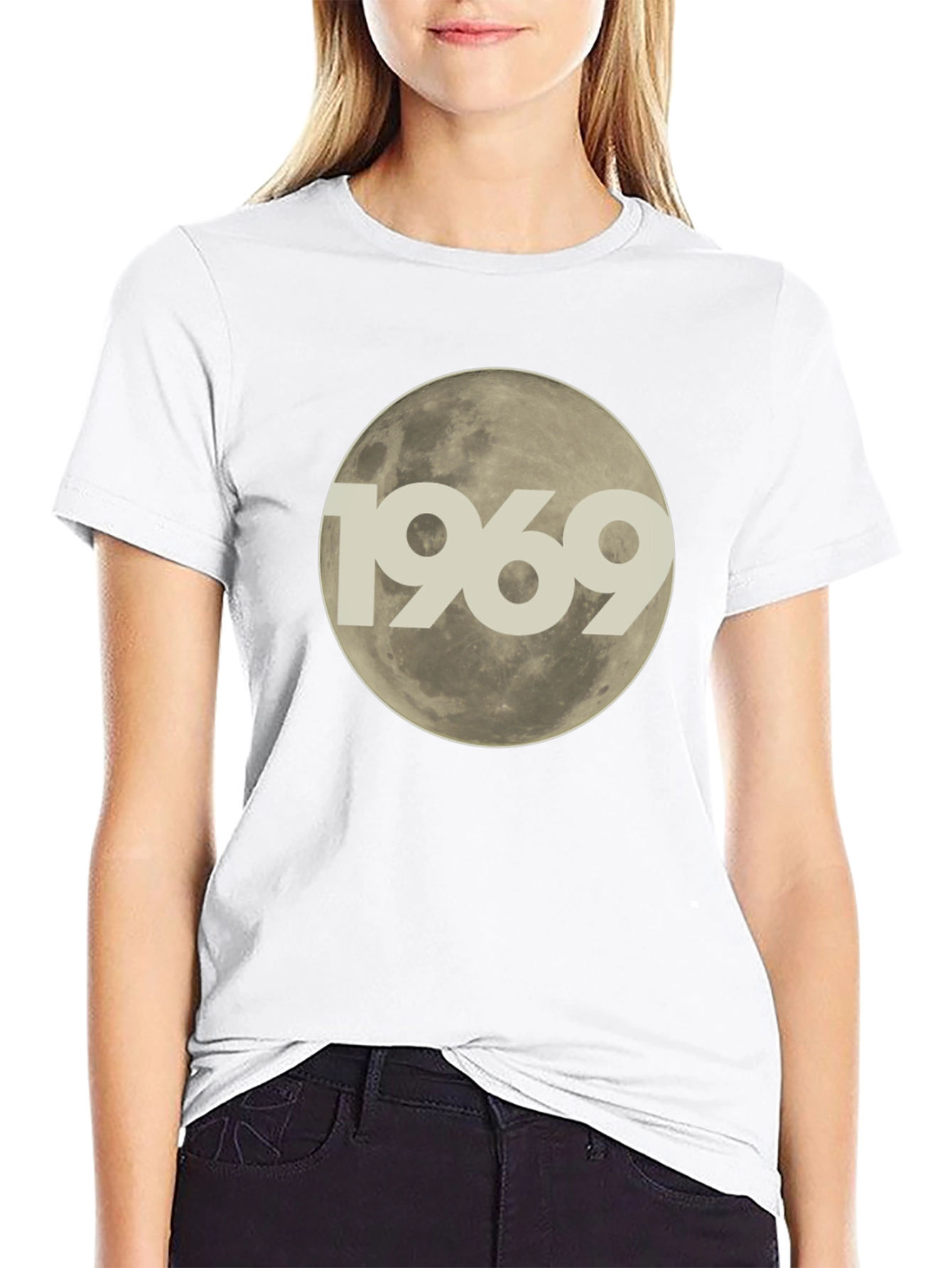Black 1969 Moon Landing Graphic T-Shirt view 9