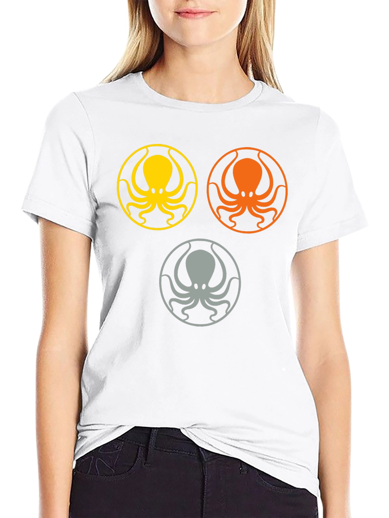 Black Octopus Graphic Tee - Stylish Sea Life Design view 9
