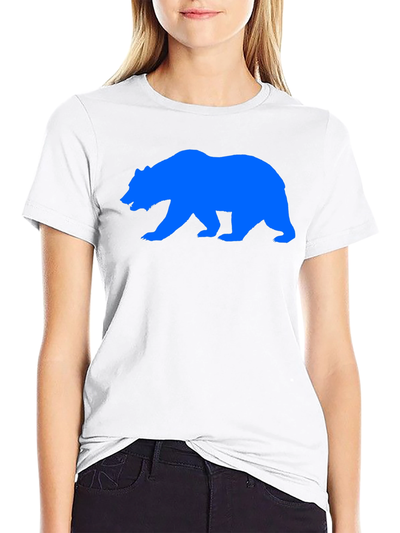 Black Bear Graphic Print Black T-Shirt view 9