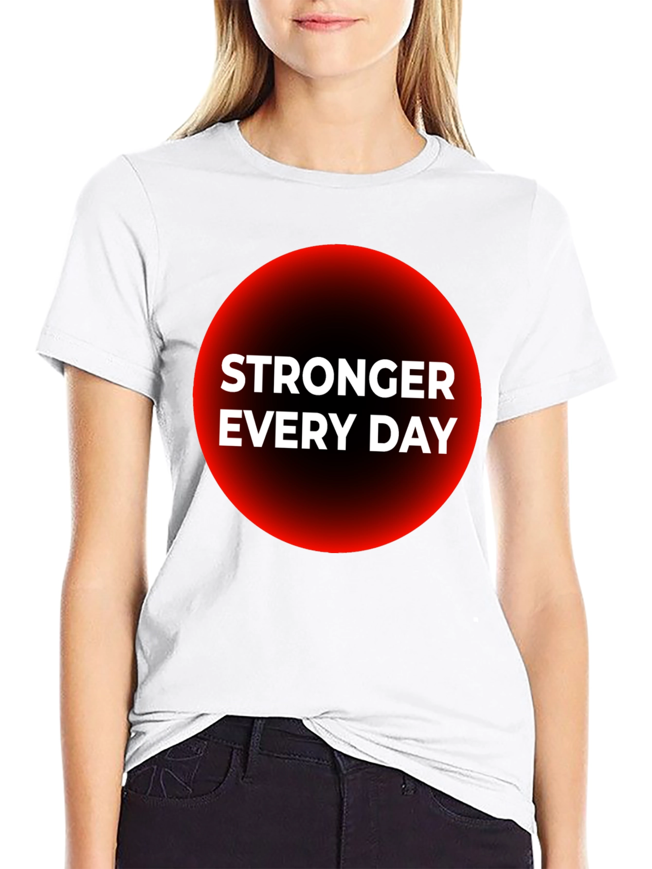 Black Stronger Everyday Graphic T-Shirt - Black view 9