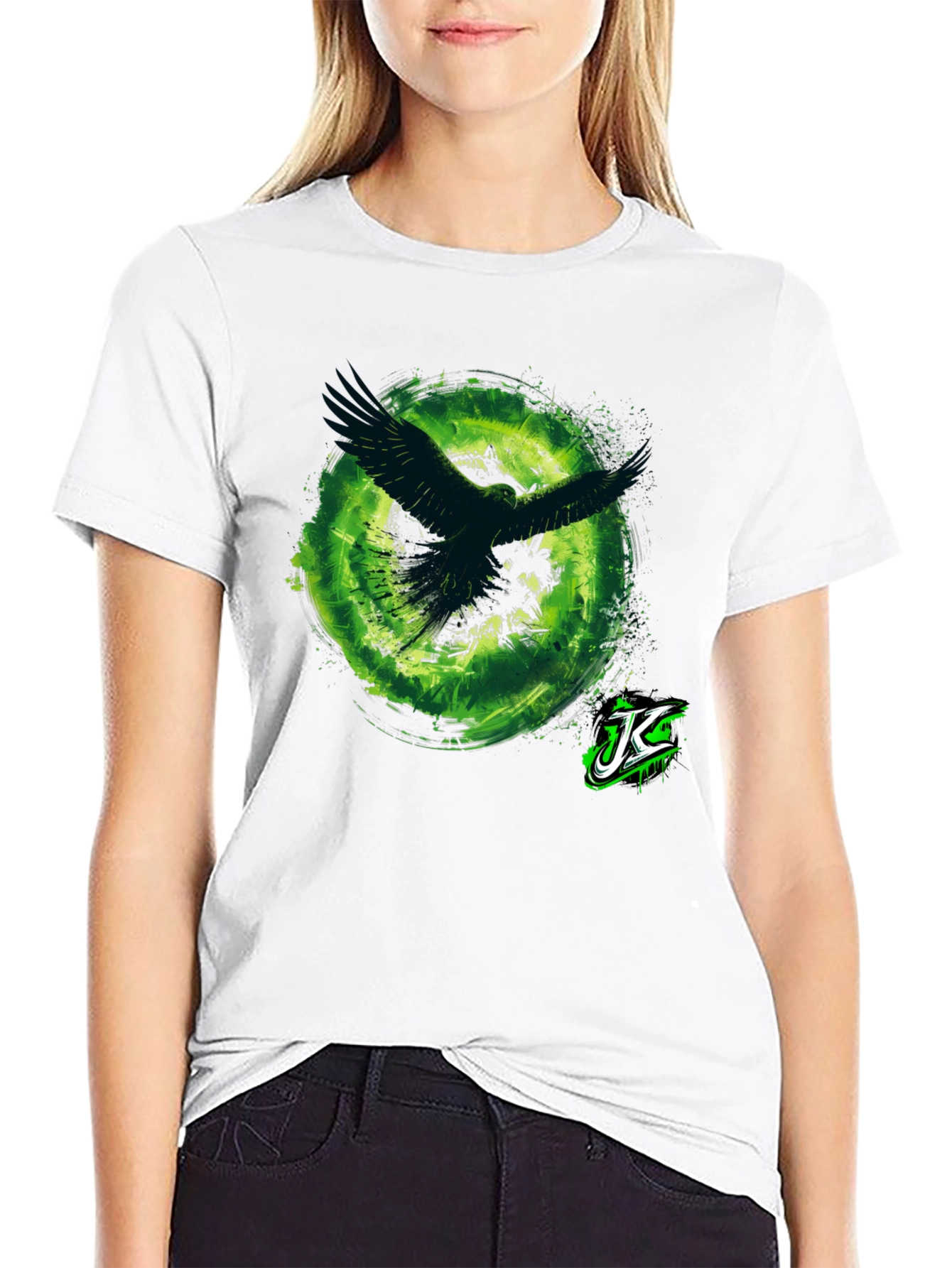 Black Raven Vortex Graphic T-Shirt - Men's Black Tee view 9