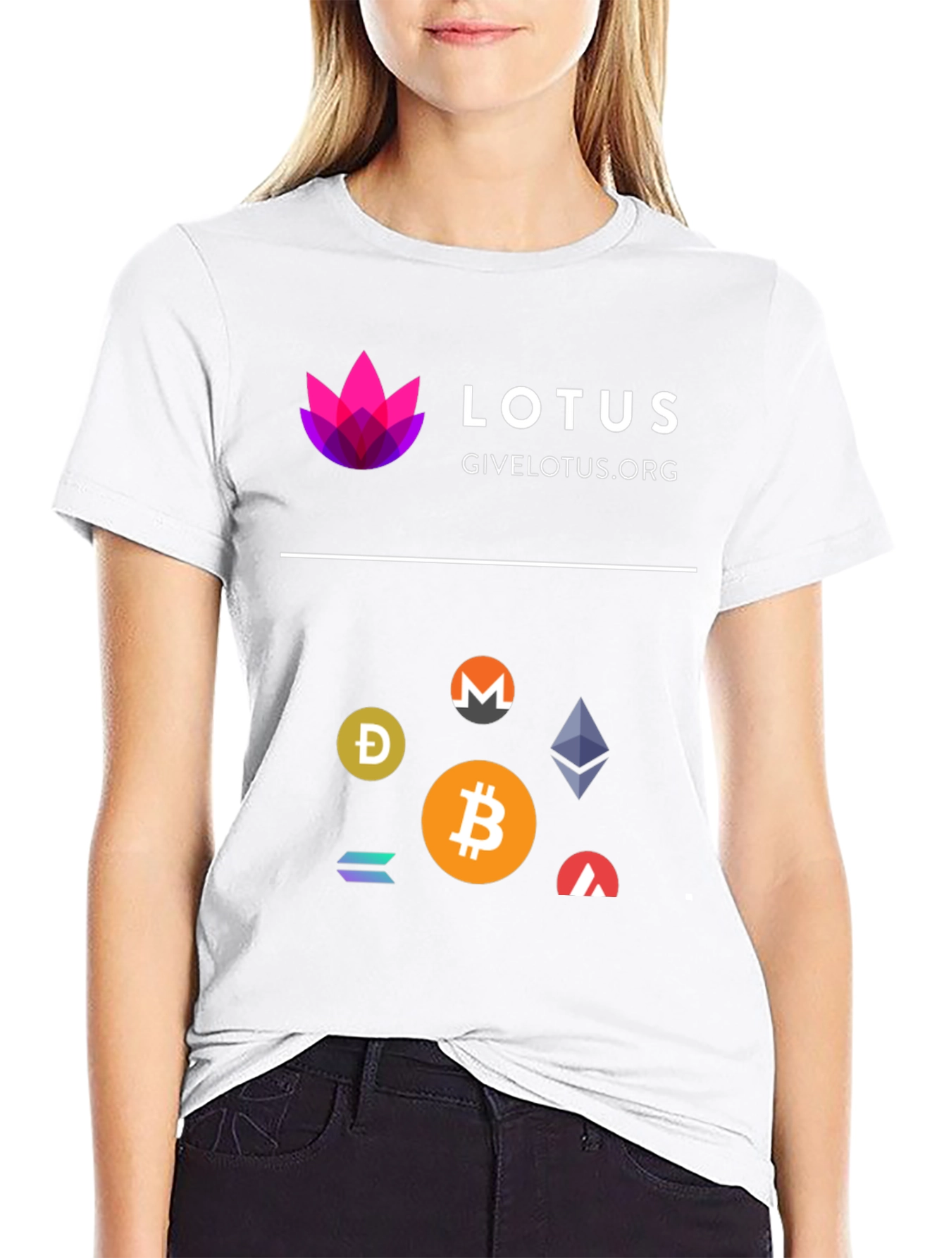 Black Lotus Cryptocurrency T-Shirt - Black Cotton Blend view 9