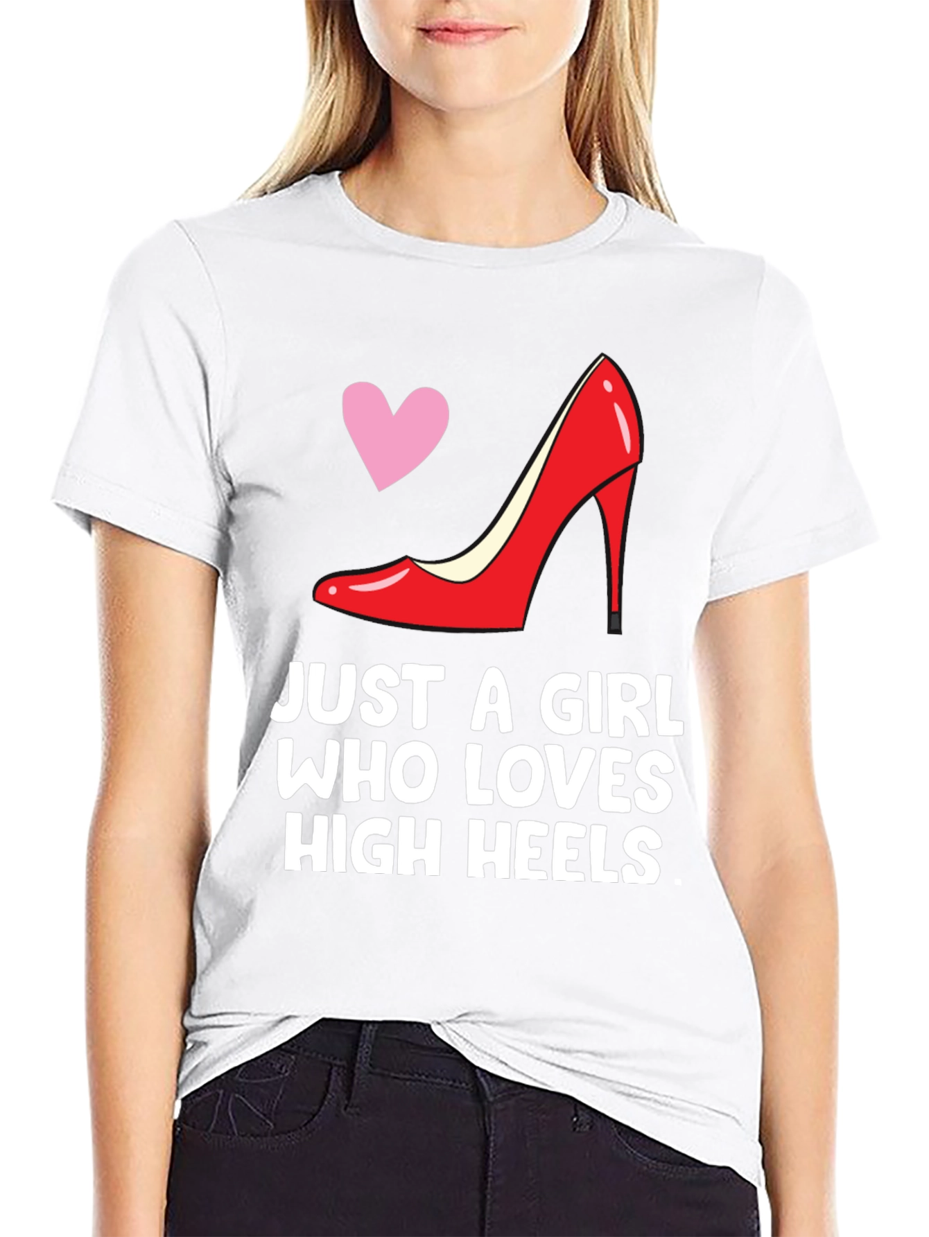 Black High Heels Lover T-Shirt - Stylish Design view 9