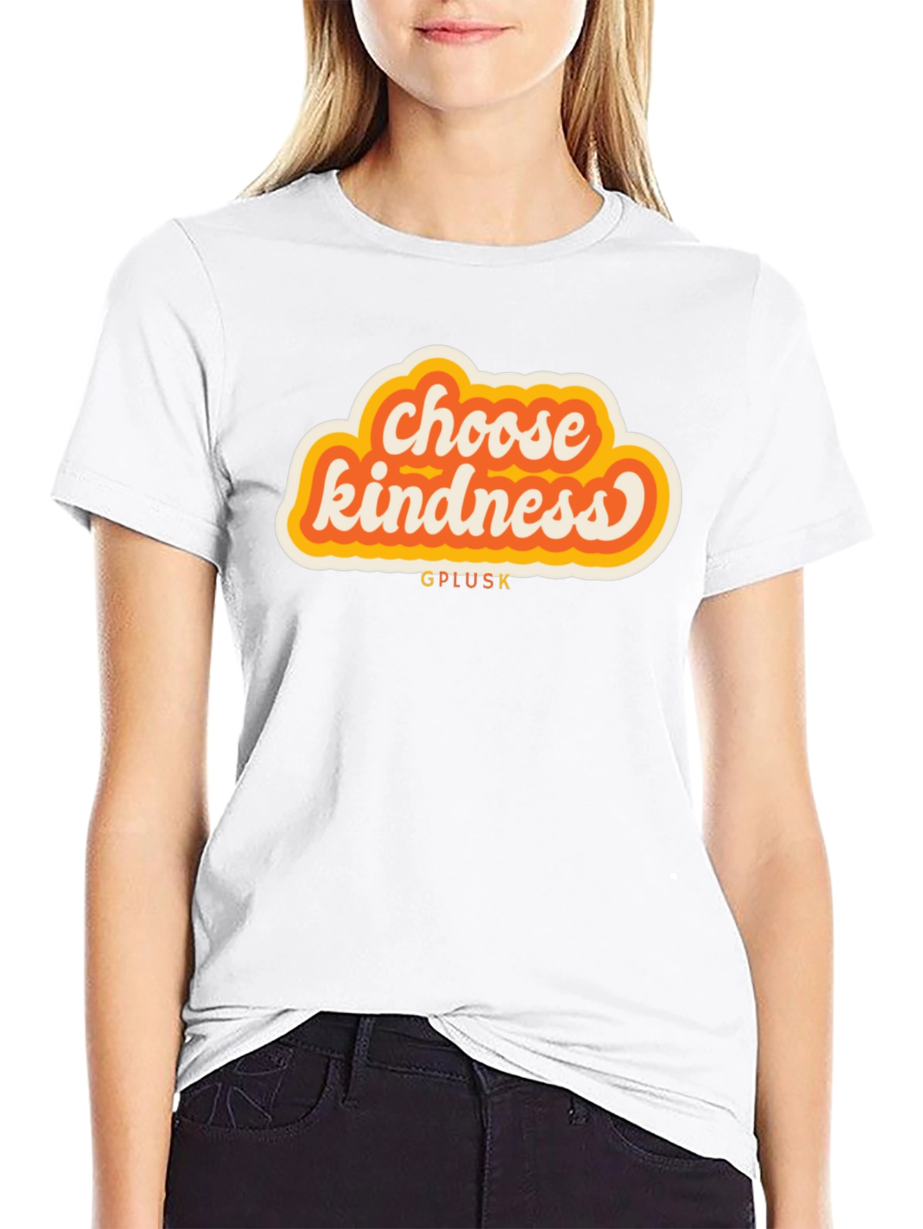 Black Choose Kindness Graphic Tee - Soft Cotton Blend view 9