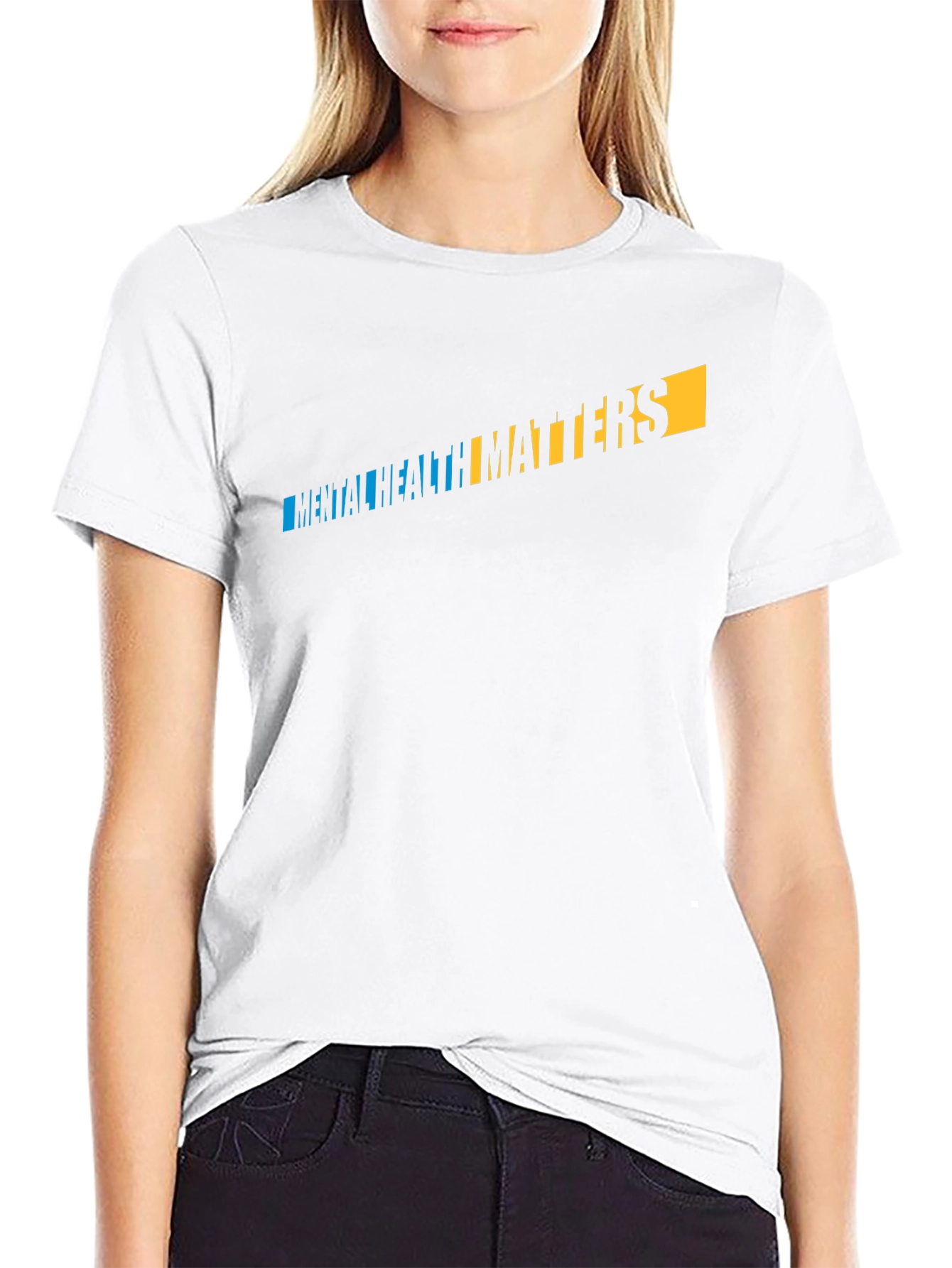 Black Mental Health Matters Graphic T-Shirt view 9
