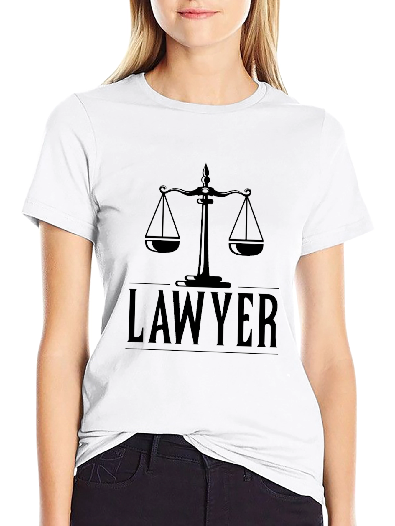 Lawyer Scales of Justice Black T-Shirt - 9