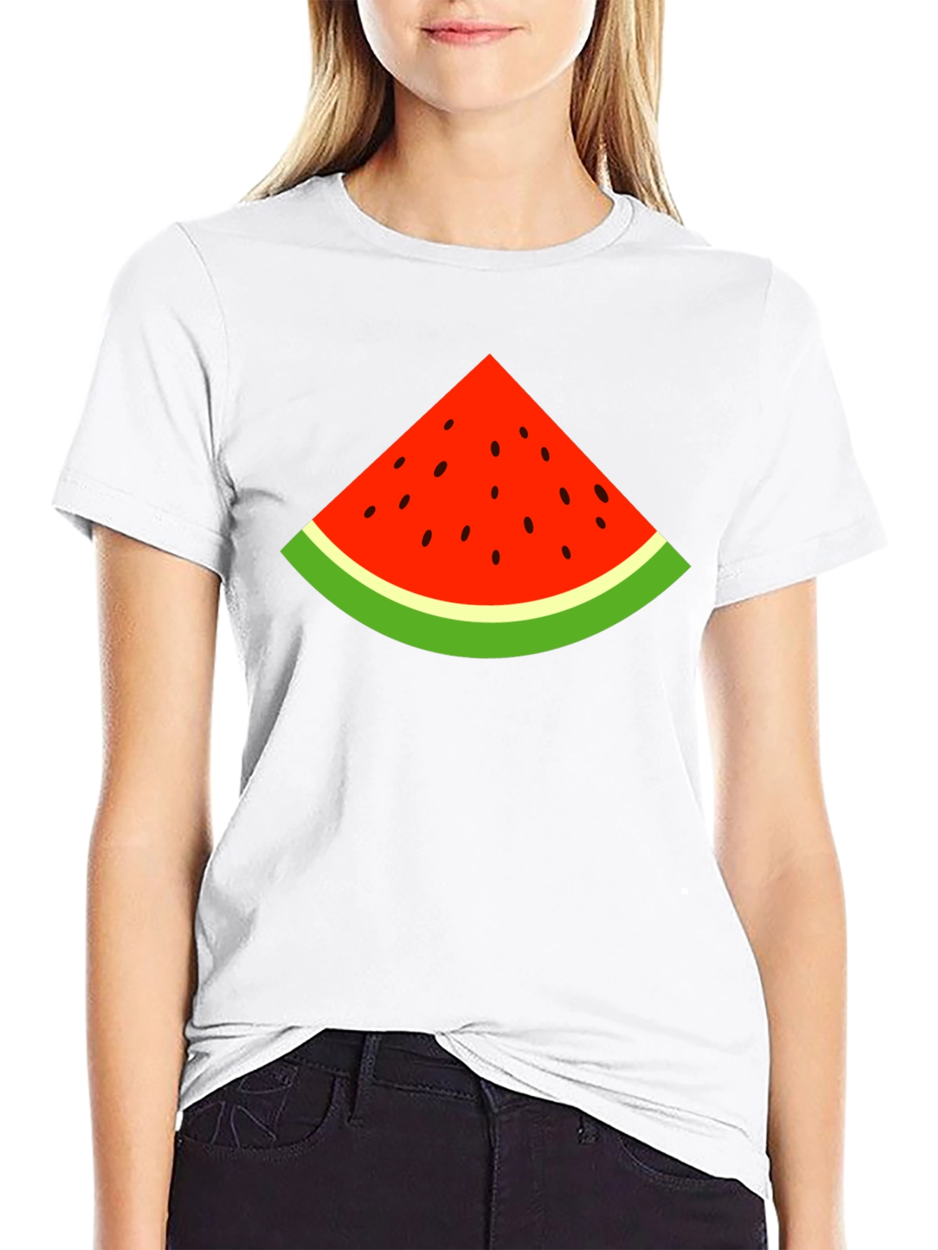 Black Watermelon Slice Graphic Tee - Summer Style view 9