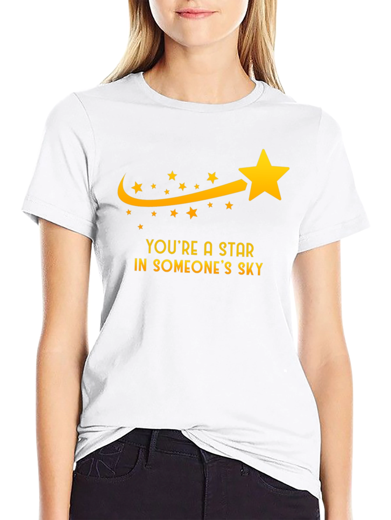 Black You're a Star T-Shirt - Motivational Tee view 9