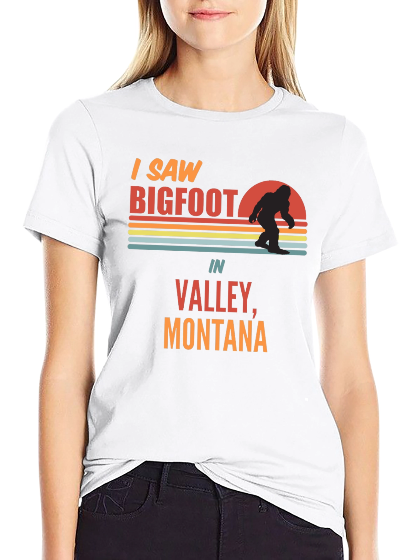 Black Bigfoot Valley Montana Tee view 9