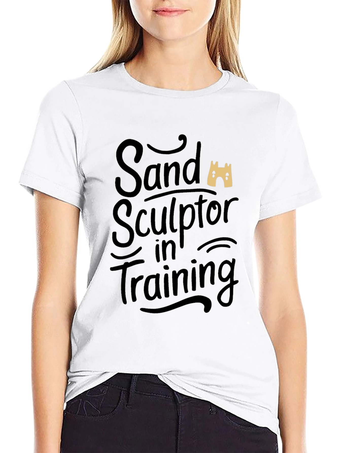 Black Sand Sculptor in Training Black T-Shirt view 9