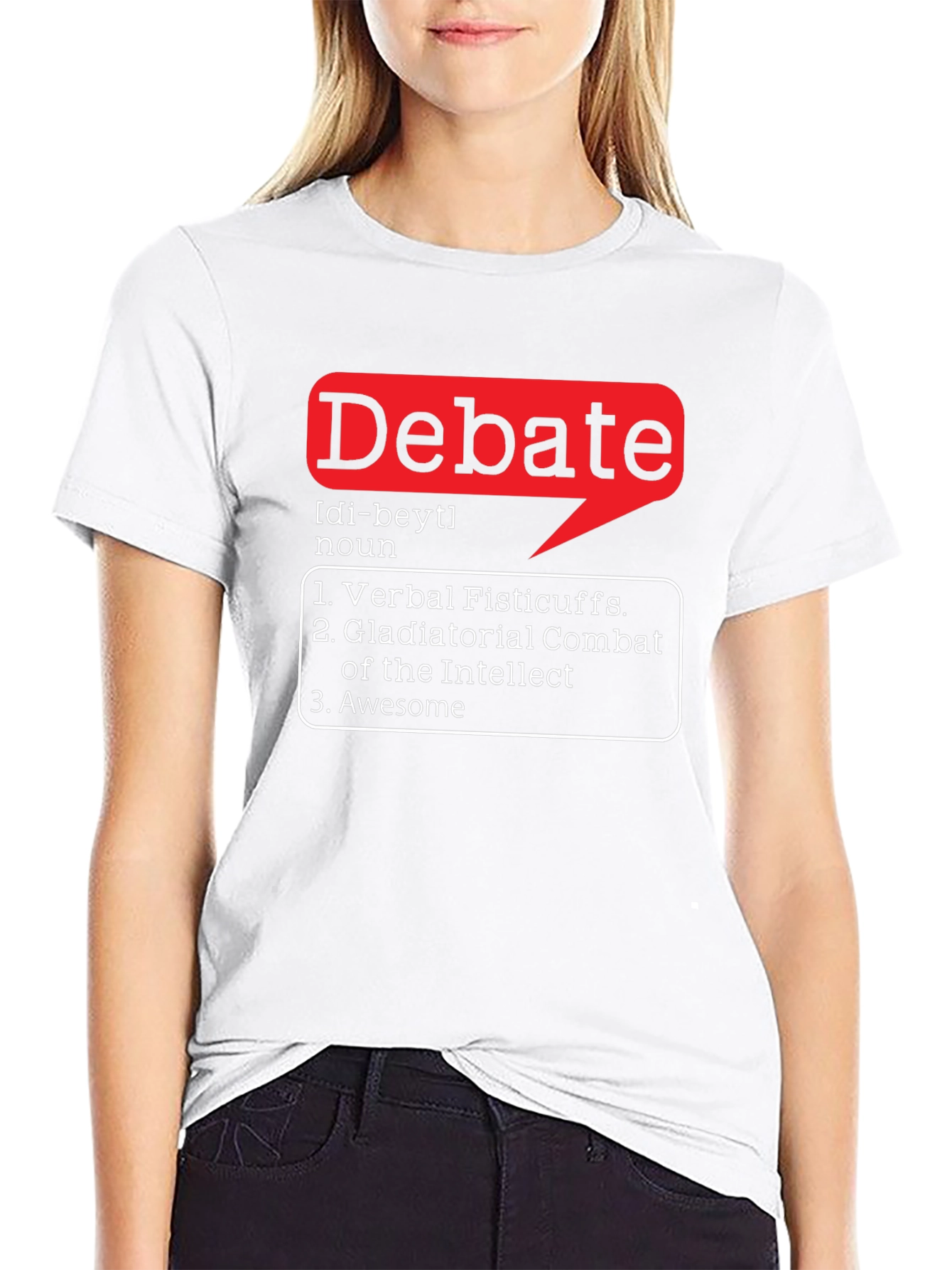 Black Debate Definition Black T-Shirt view 9