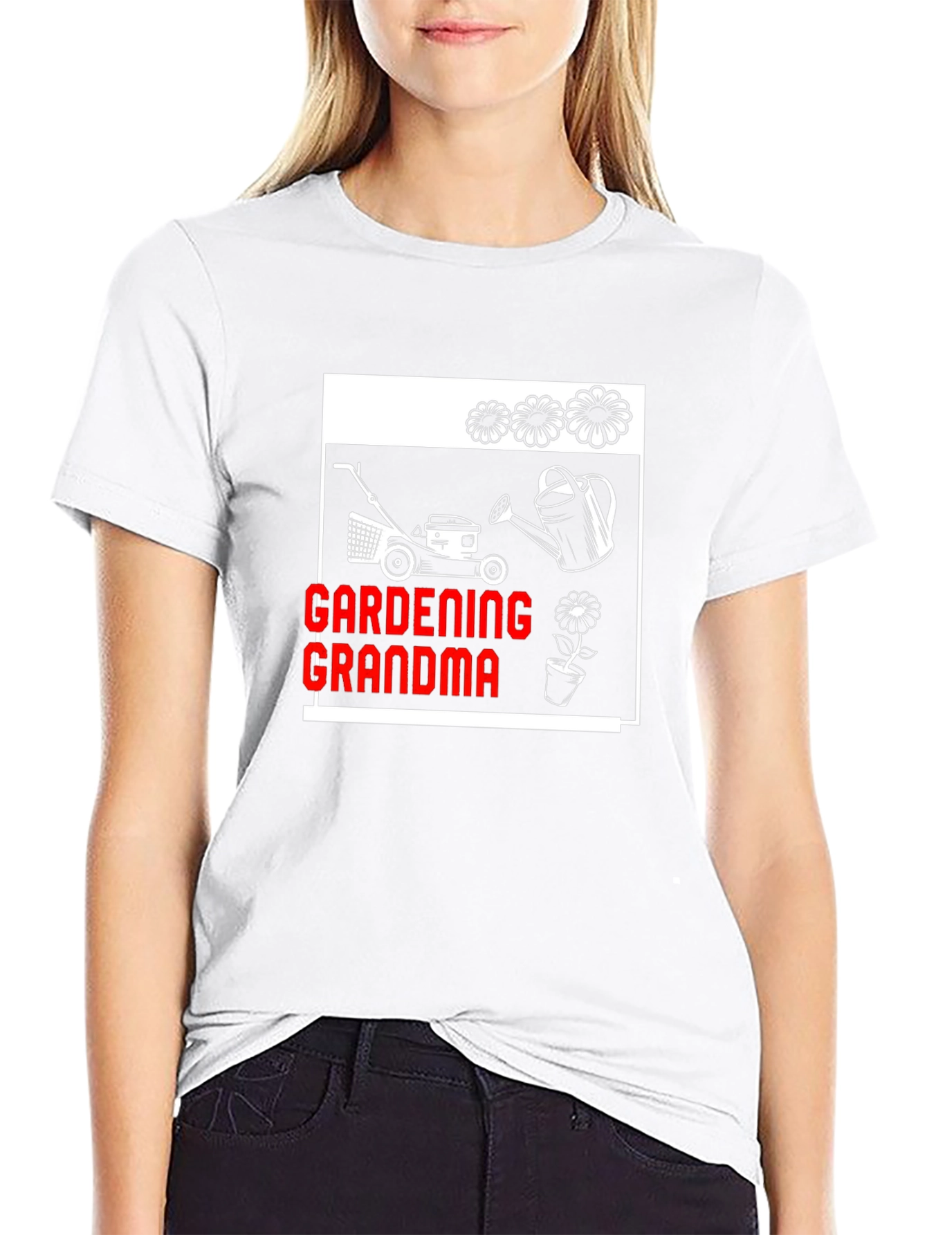 Black Gardening Grandma T-Shirt - Gardener Gift view 9