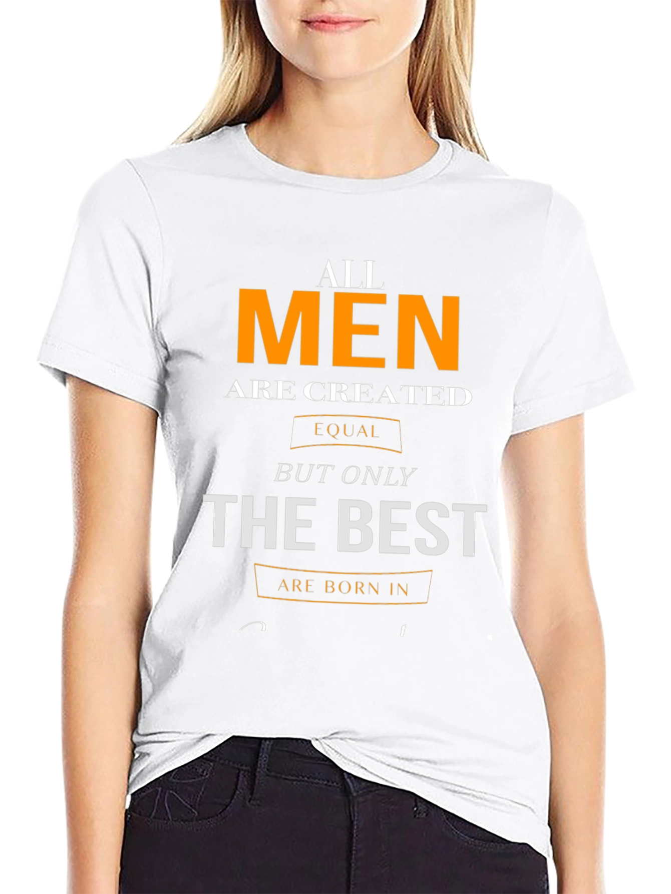 Black All Men are Created Equal Graphic Tee view 9