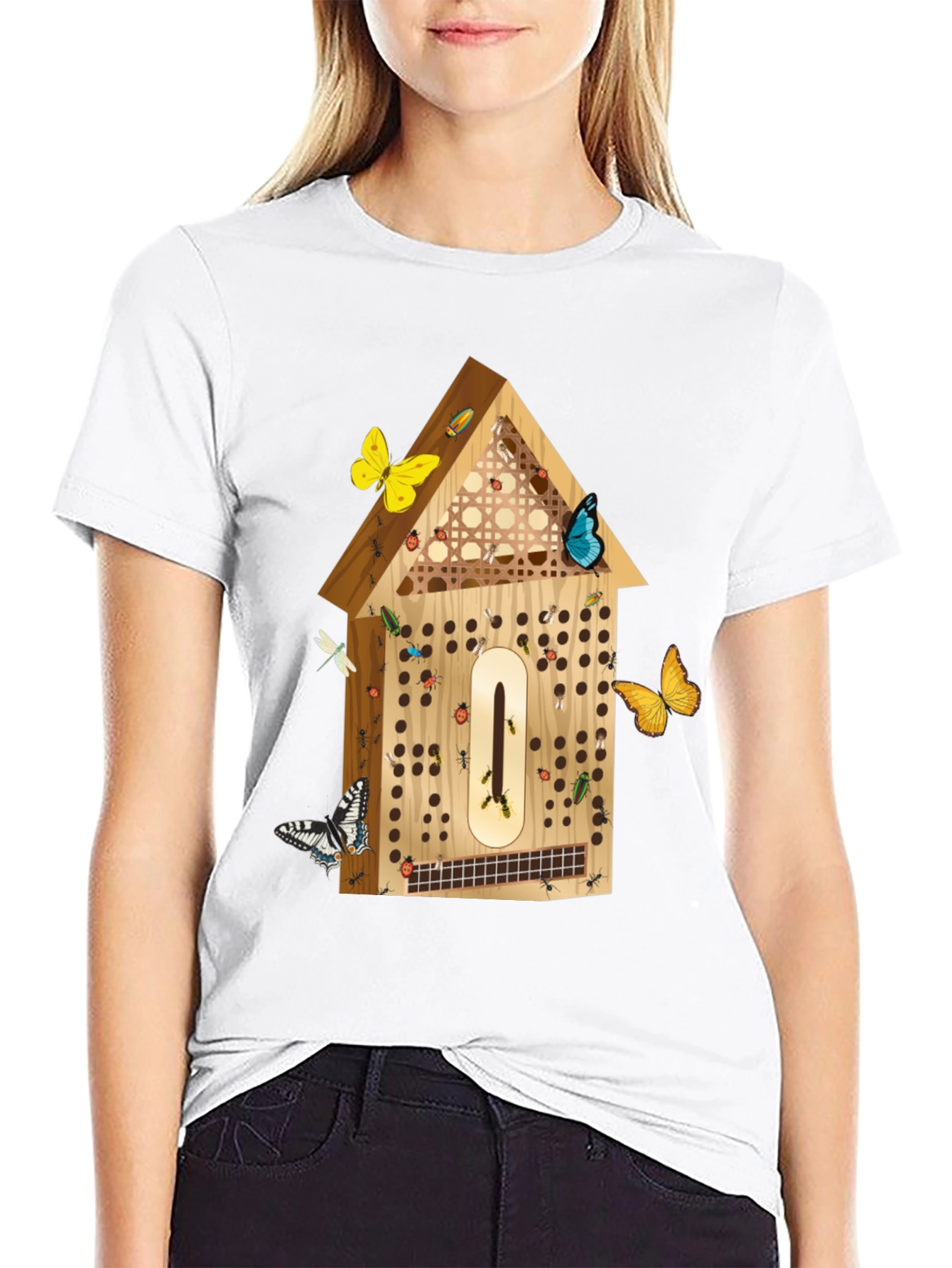 Black Insect Hotel T-Shirt - Nature Lover Tee view 9