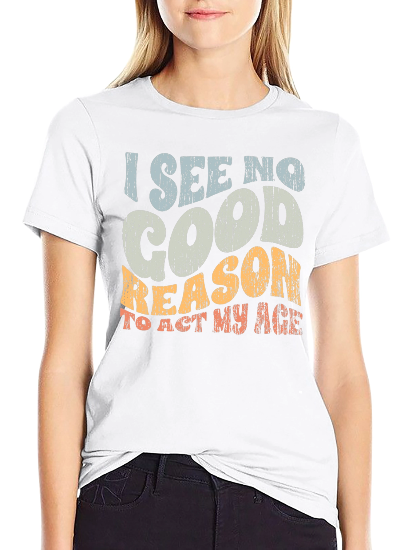 Black Funny Graphic T-Shirt - I See No Good Reason view 9
