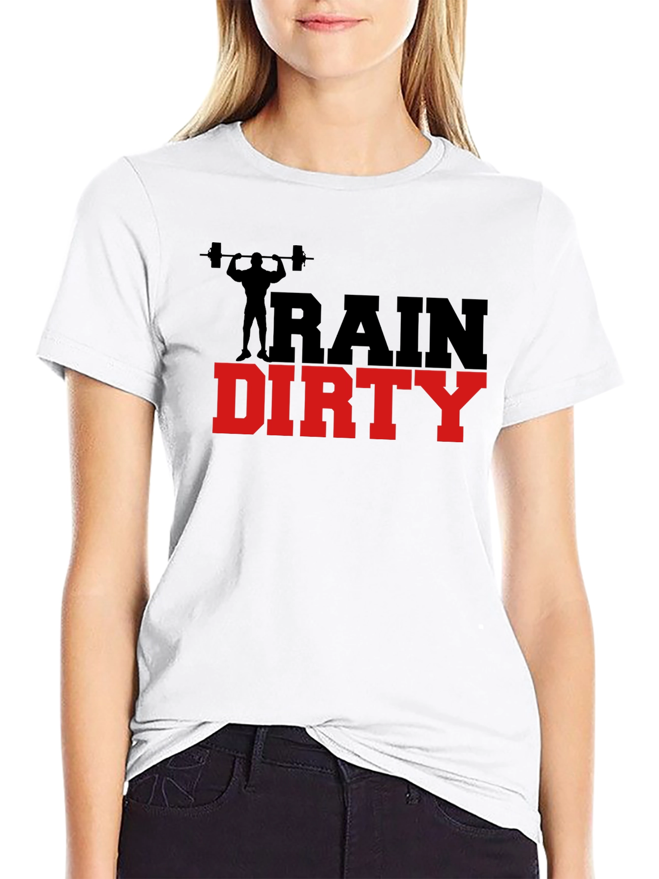 Black Train Dirty Graphic Tee - Fitness Apparel view 9