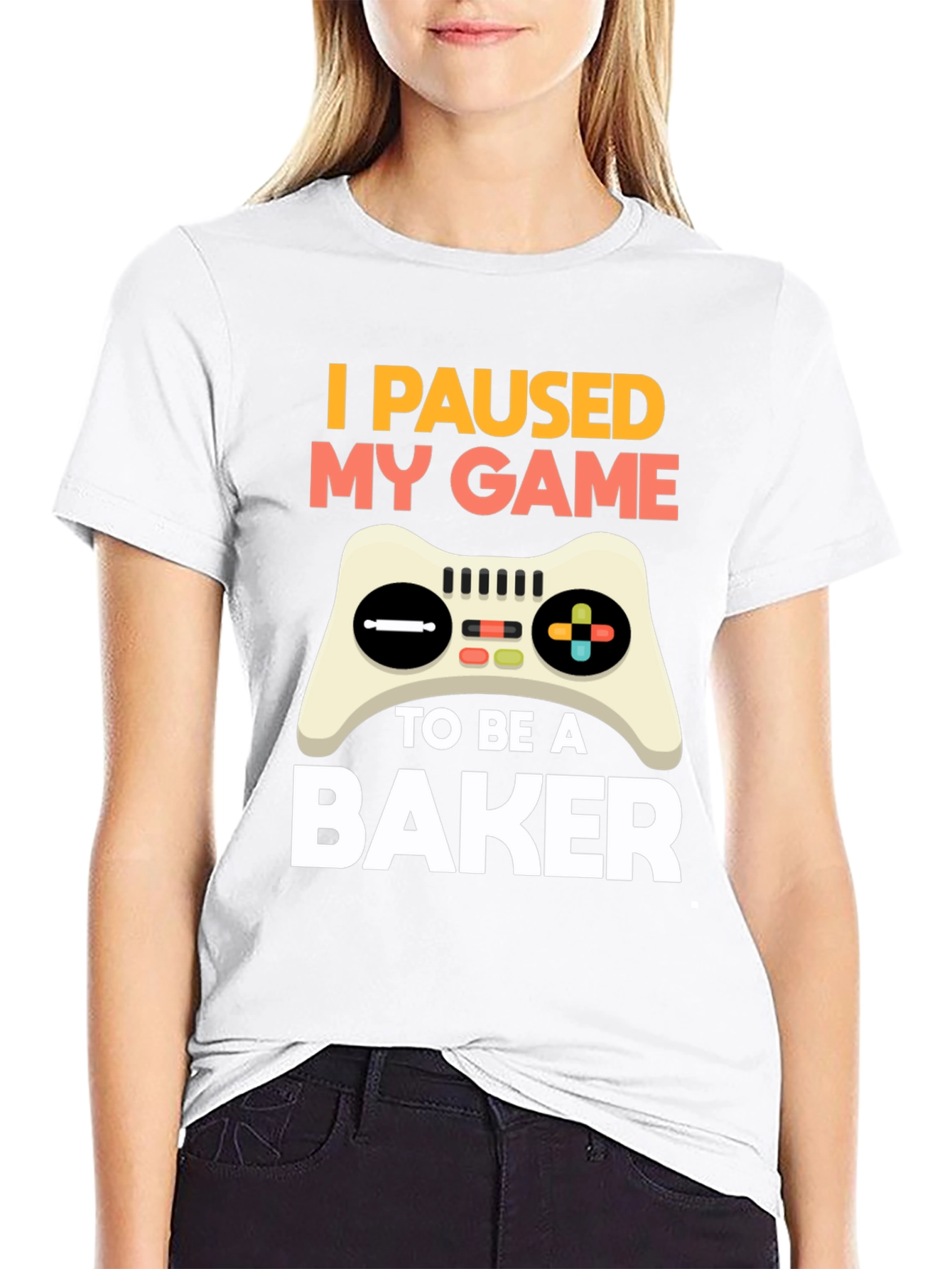 Black I Paused My Game to Be a Baker T-Shirt view 9