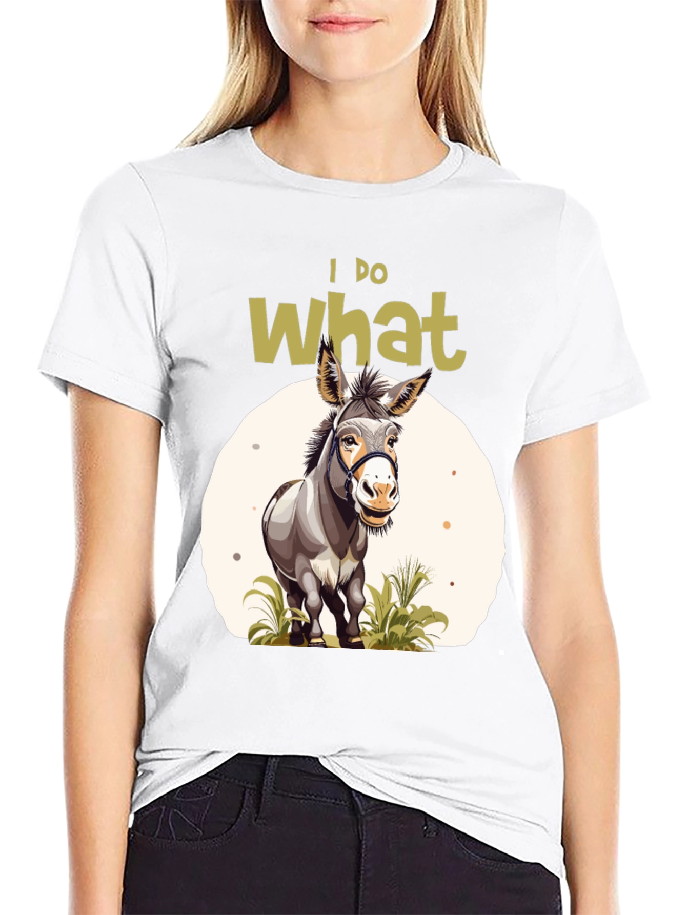 Black I DO What I Want Donkey T-Shirt view 9