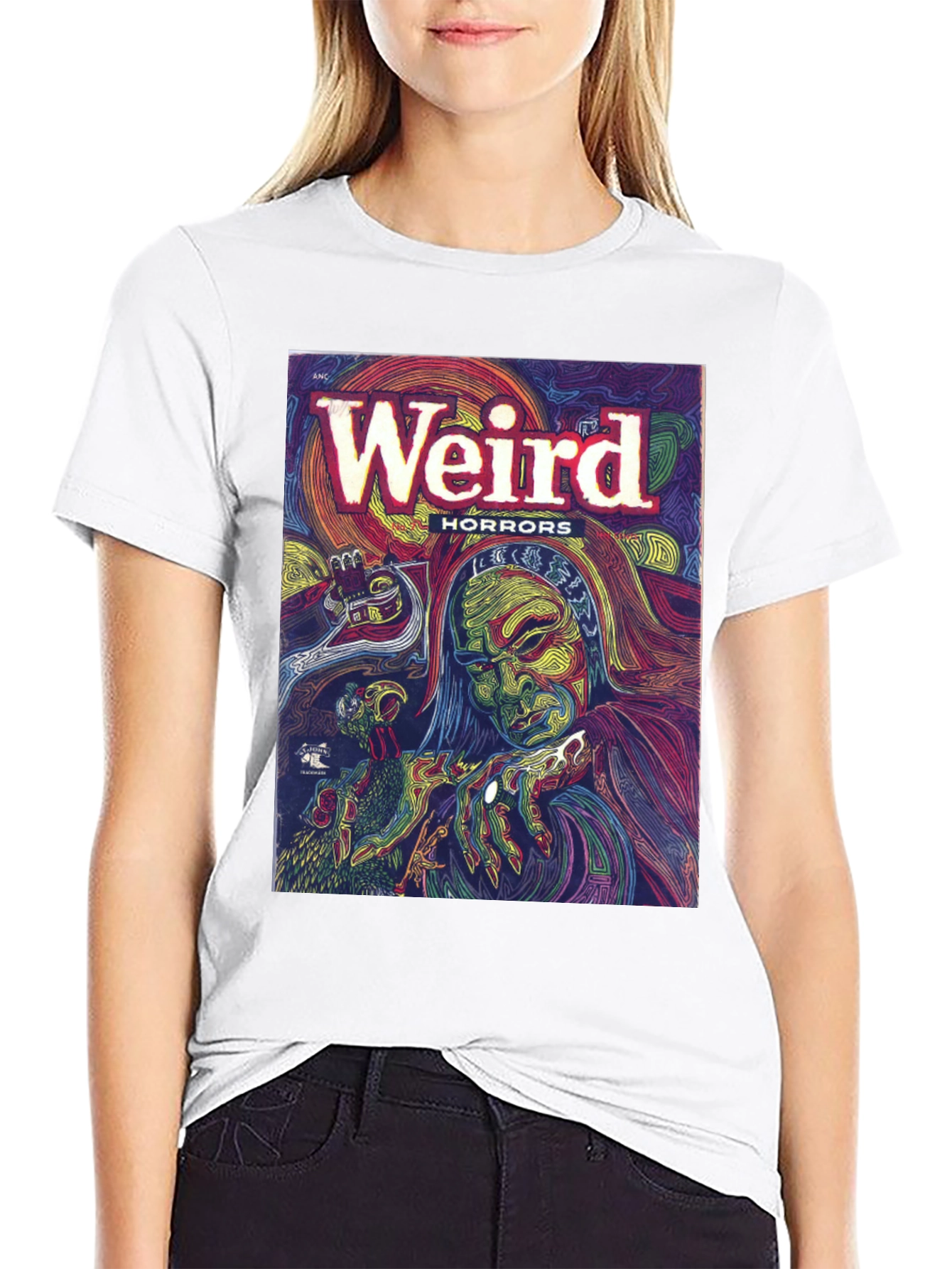 Weird Horrors Graphic Tee - Retro Comic Book Shirt - 9