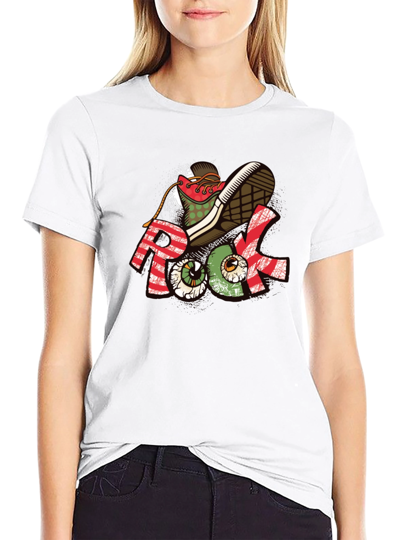 Black Rock Shoe Graphic T-Shirt view 9