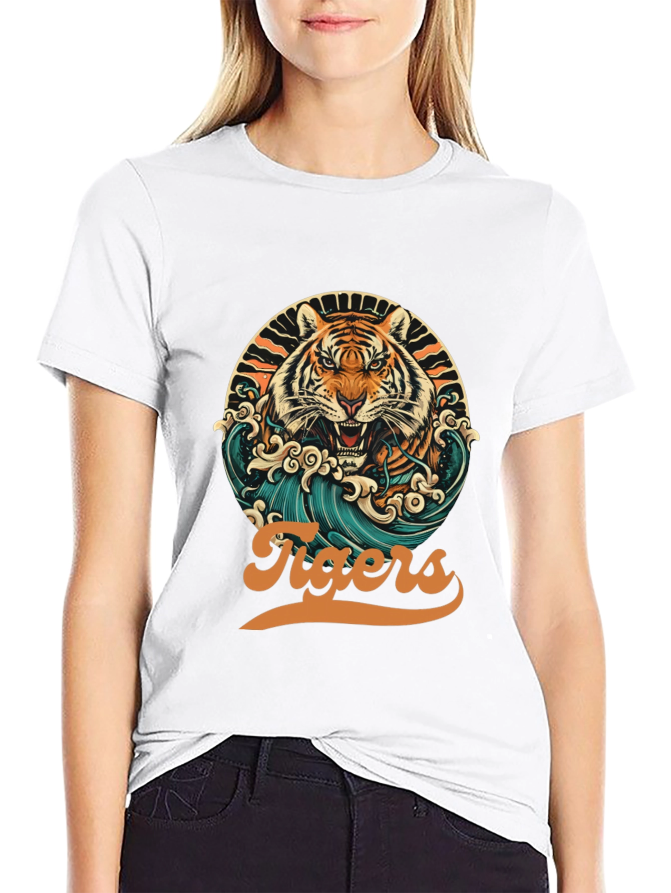 Black Tigers Graphic T-Shirt - Retro Design view 9