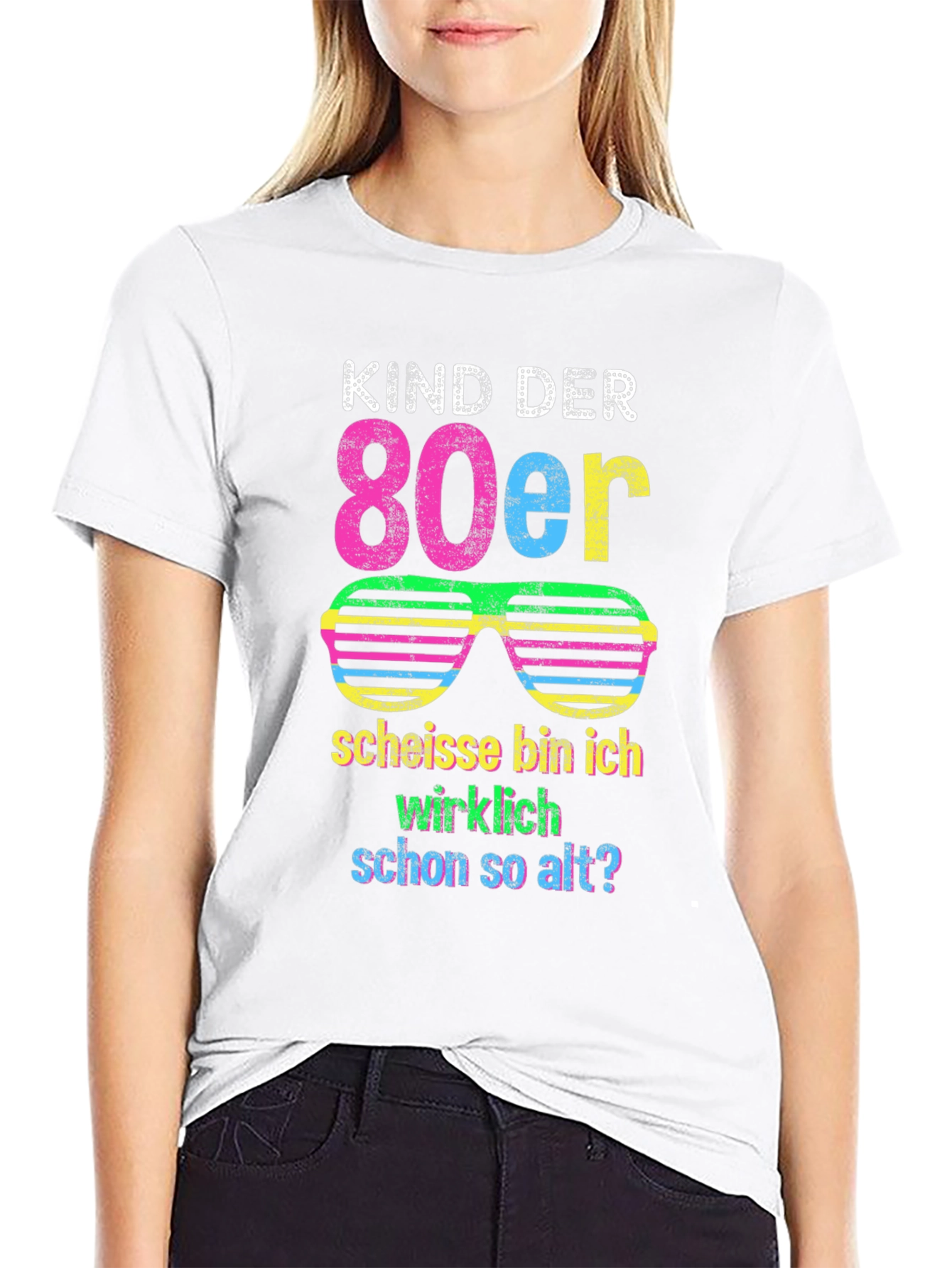 Black Kind der 80er T-Shirt - Retro 80s Design view 9