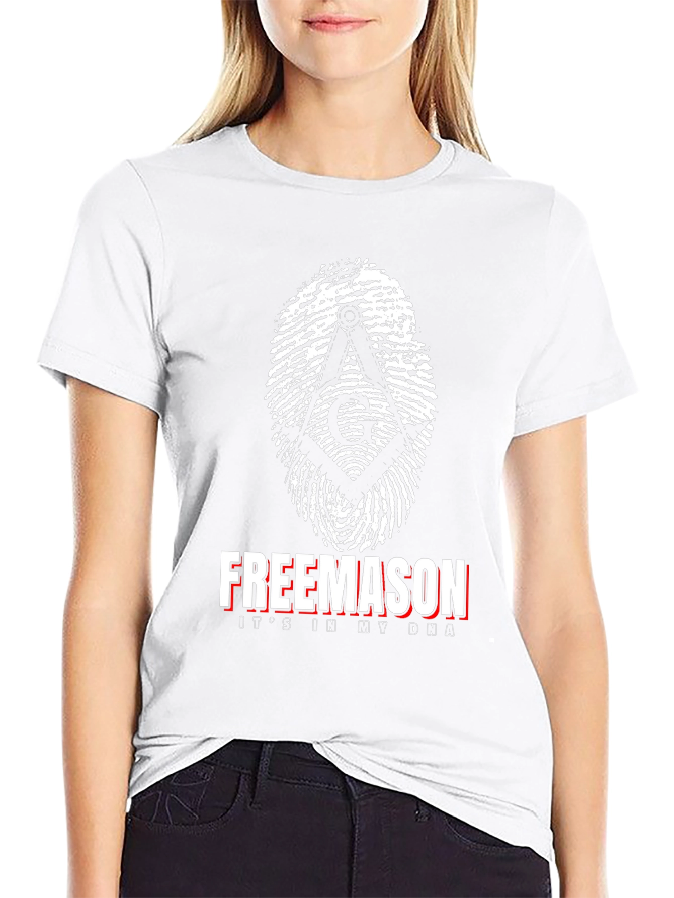 Black Freemason DNA T-Shirt Black view 9