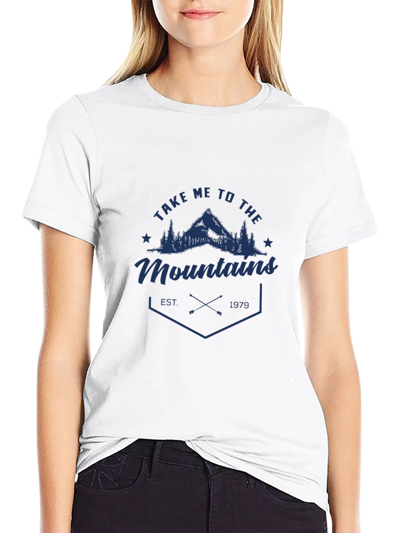 Black Take Me To The Mountains Graphic Tee view 9
