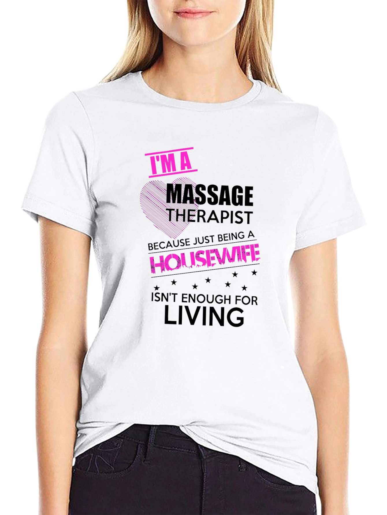 Black Massage Therapist Funny Graphic T-Shirt view 9