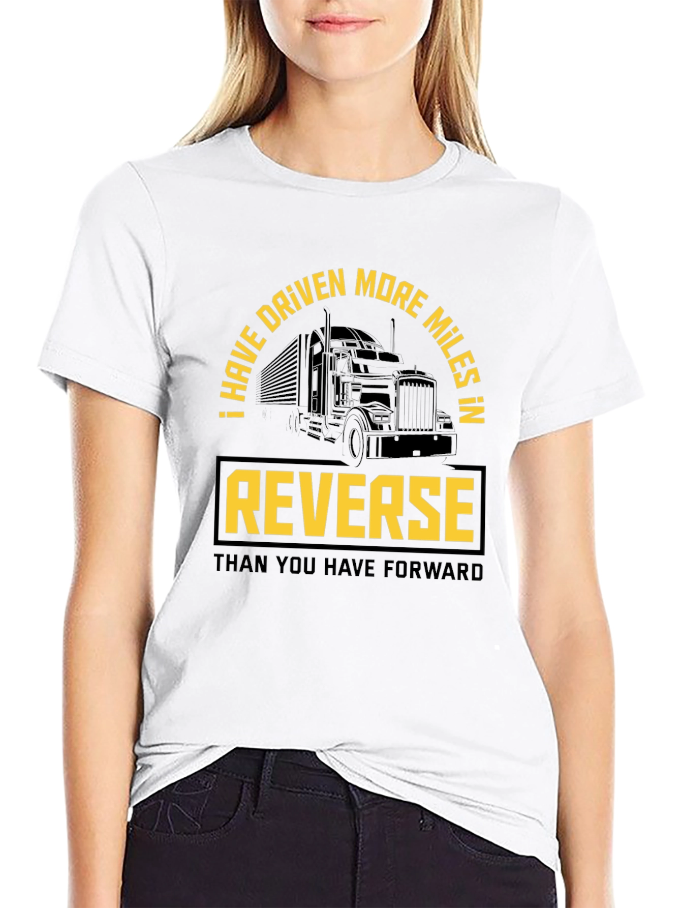 Trucker Humor T-Shirt: Reverse Miles - 9