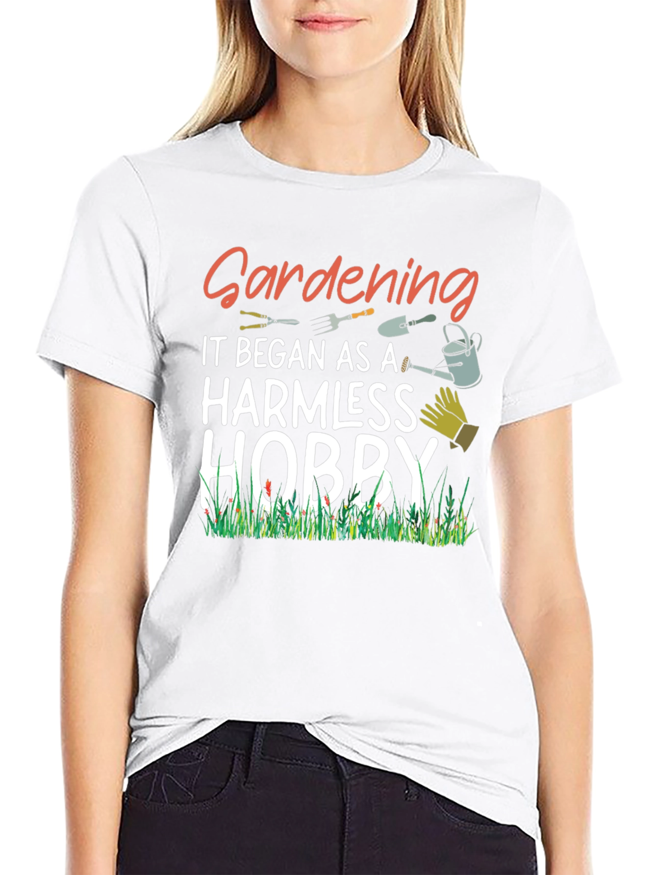 Black Gardening Hobby T-Shirt view 9