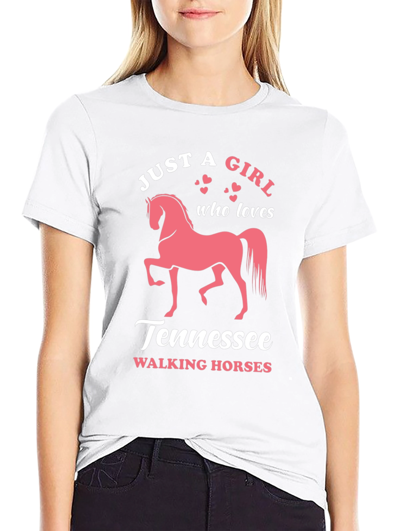 Black Tennessee Walking Horse Graphic T-Shirt view 9